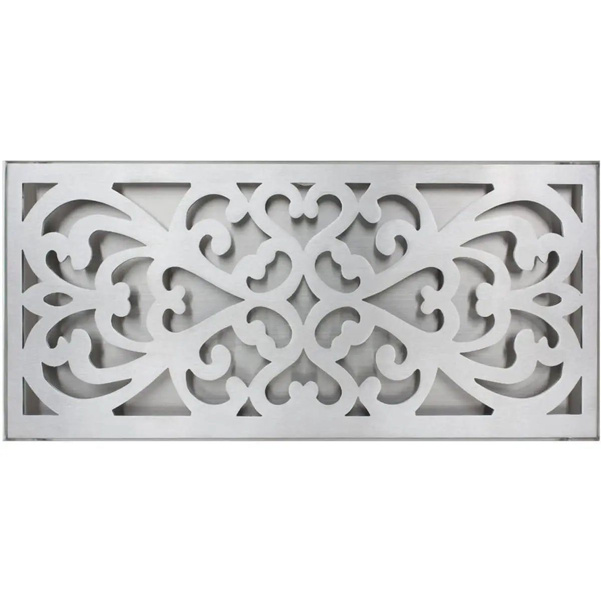 satin stainless steel grate