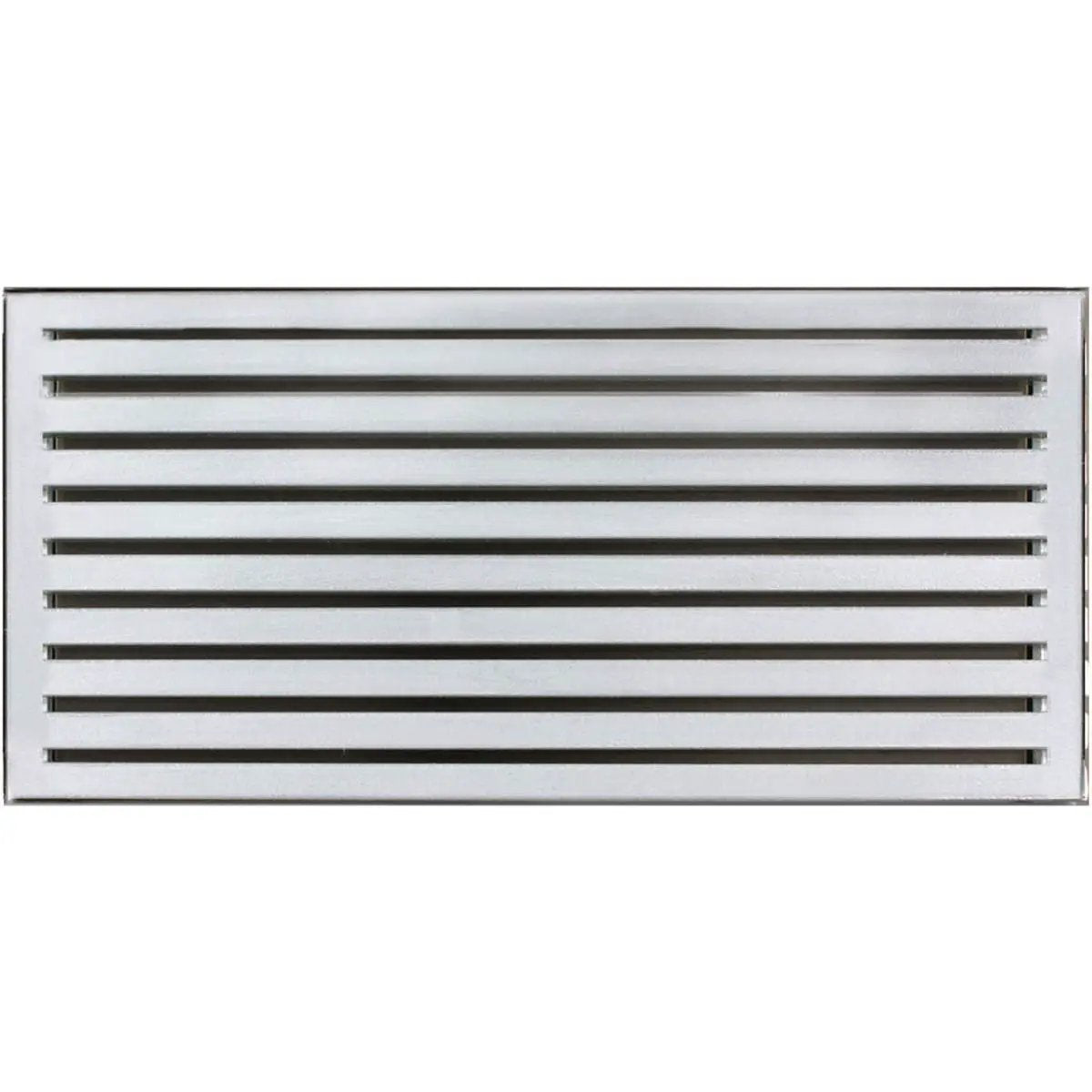 satin stainless steel grate