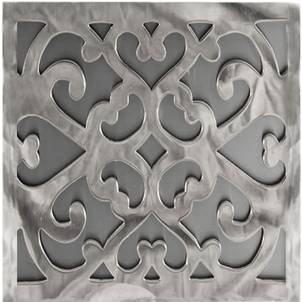 polished stainless steel grate