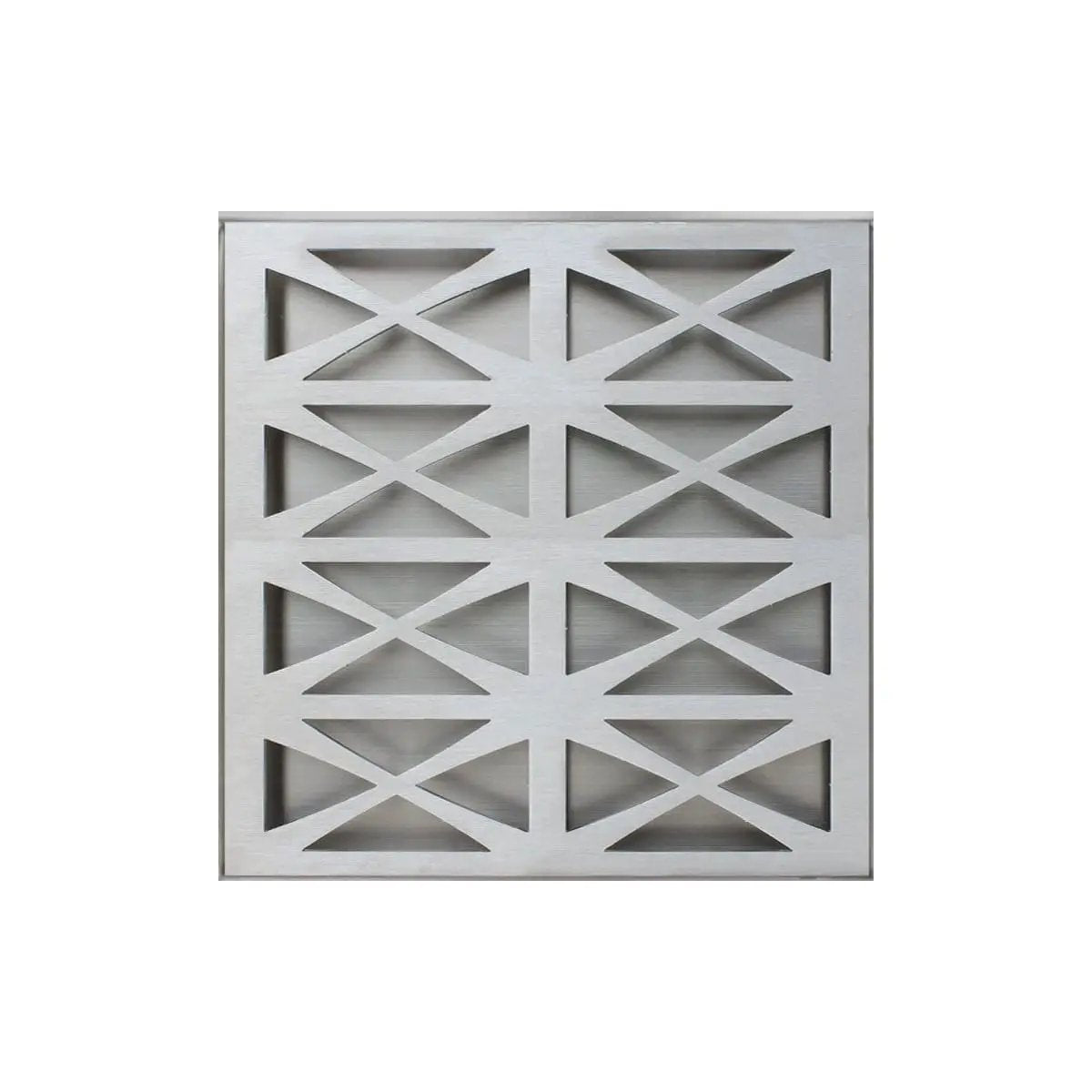 satin stainless steel grate