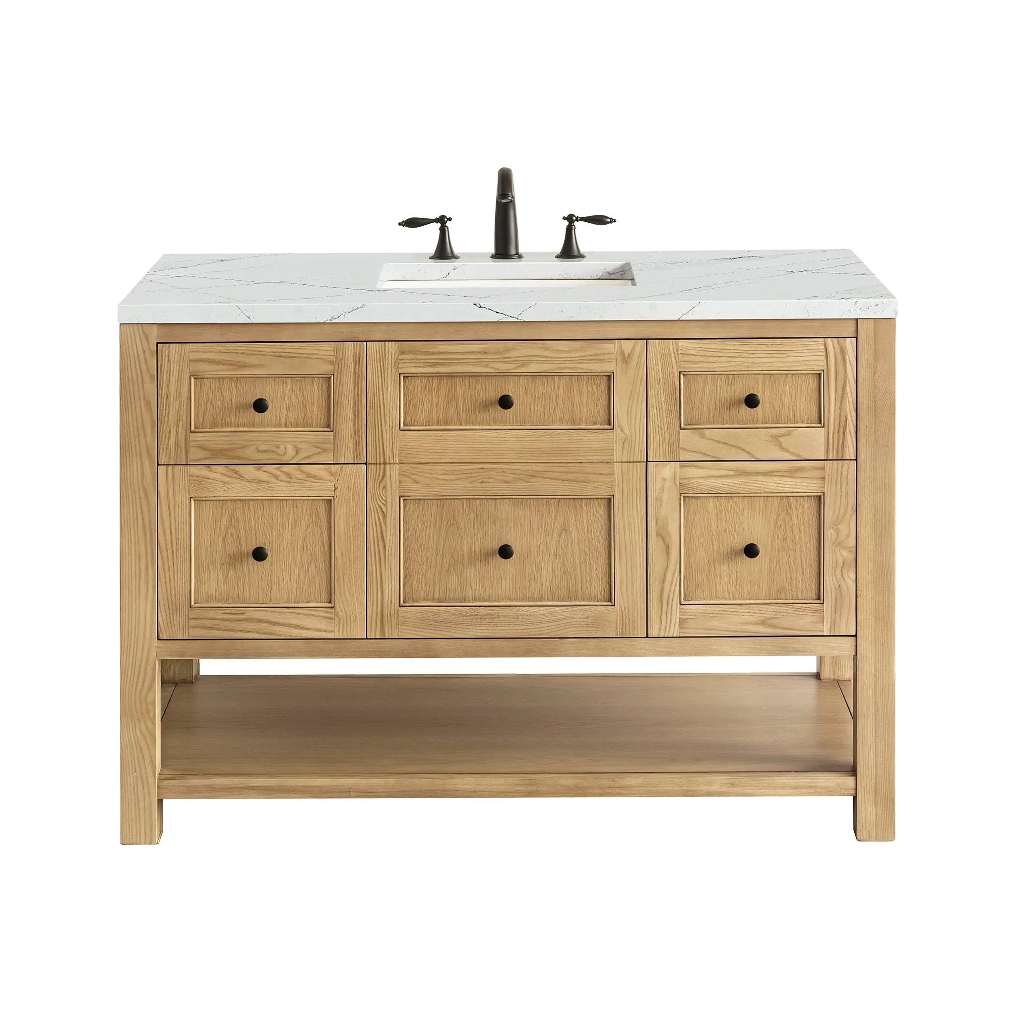 James Martin Breckenridge 48" Single Vanity Set - Light Natural Oak by James Martin Vanities