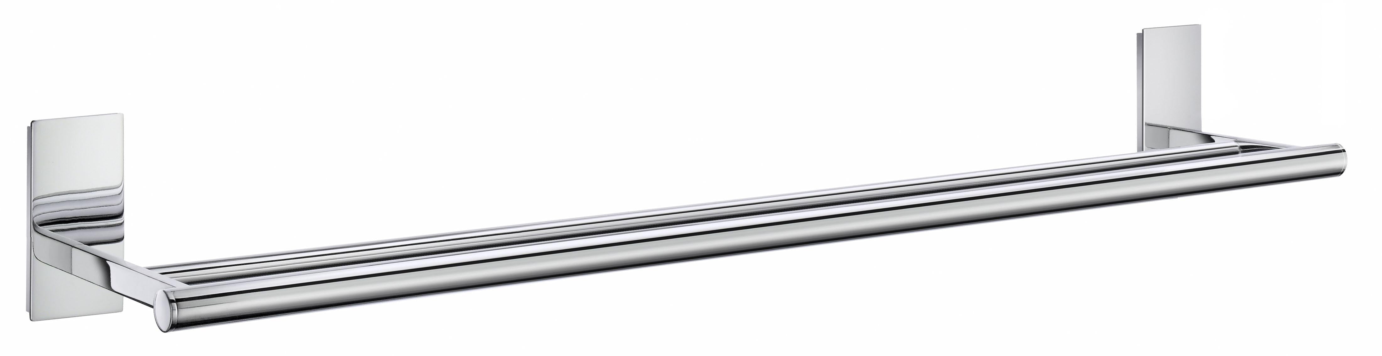 polished chrome towel rail