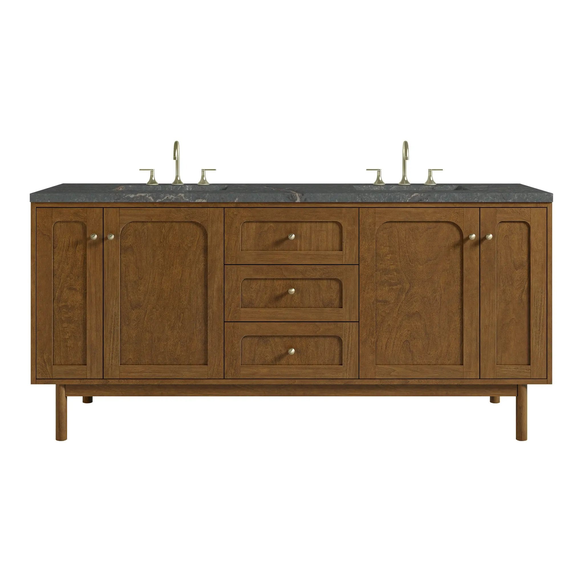 James Martin Laurent 72" Double Vanity Set - Honey Oak by James Martin Vanities