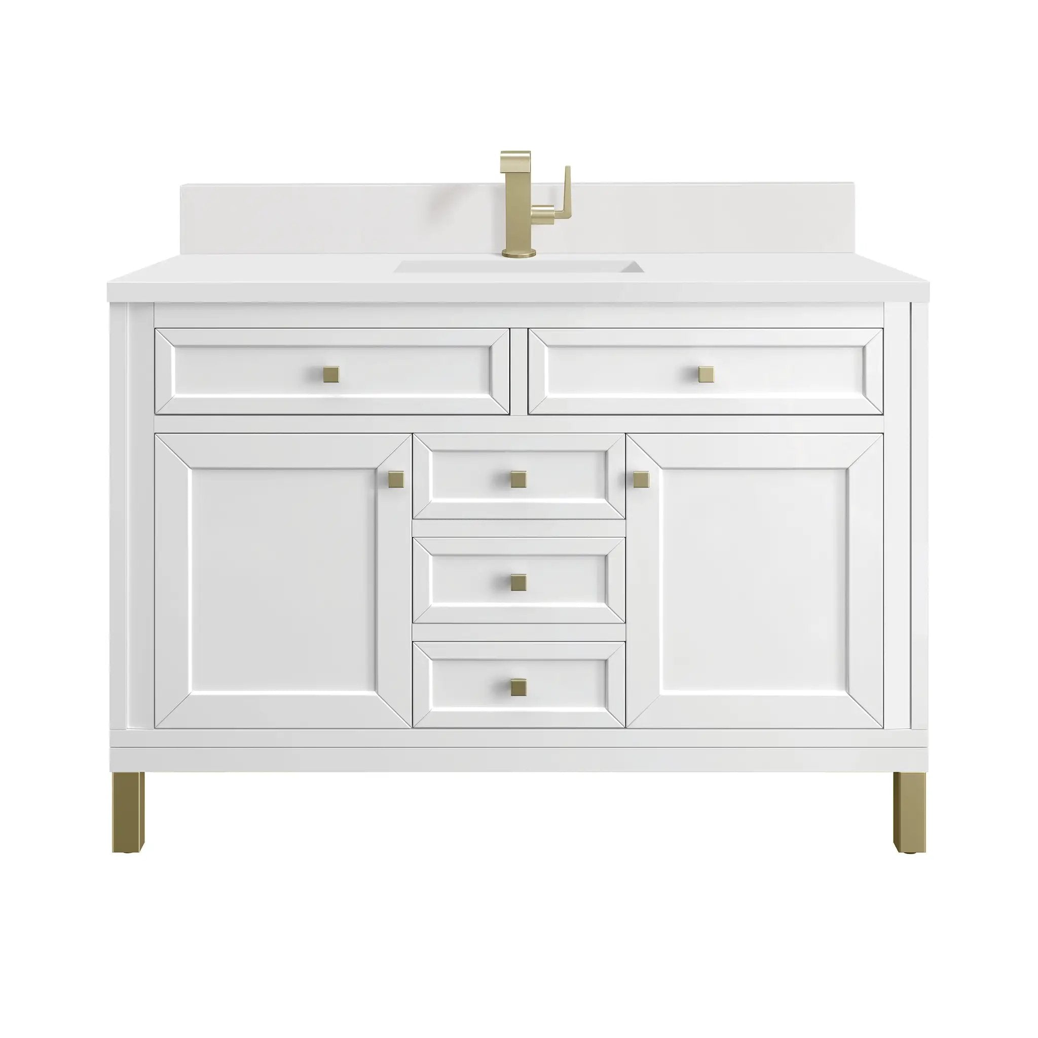 James Martin Chicago 48" Single Vanity Set - Glossy White by James Martin Vanities