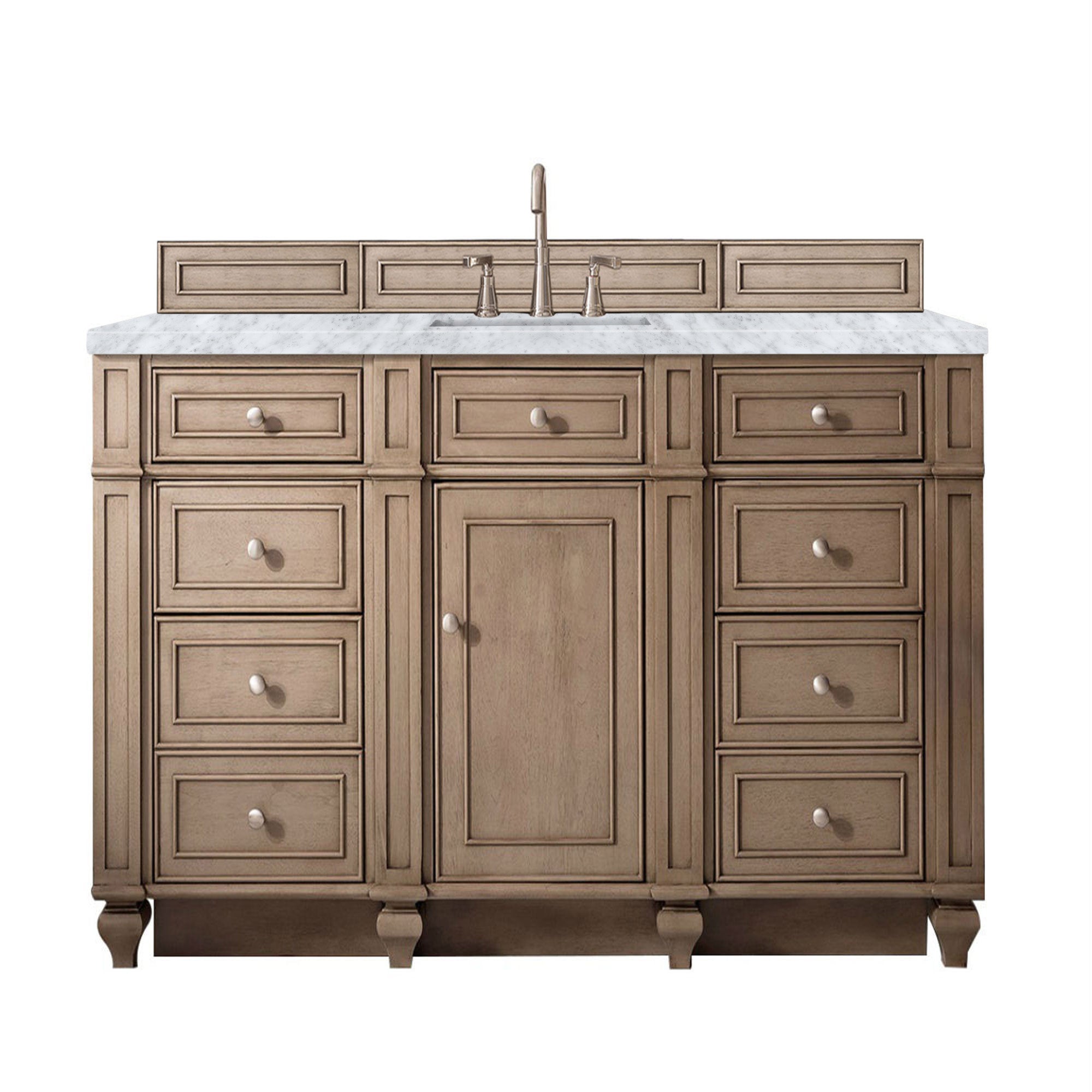 James Martin Vanities Bristol 60" Single Vanity - Whitewashed Walnut