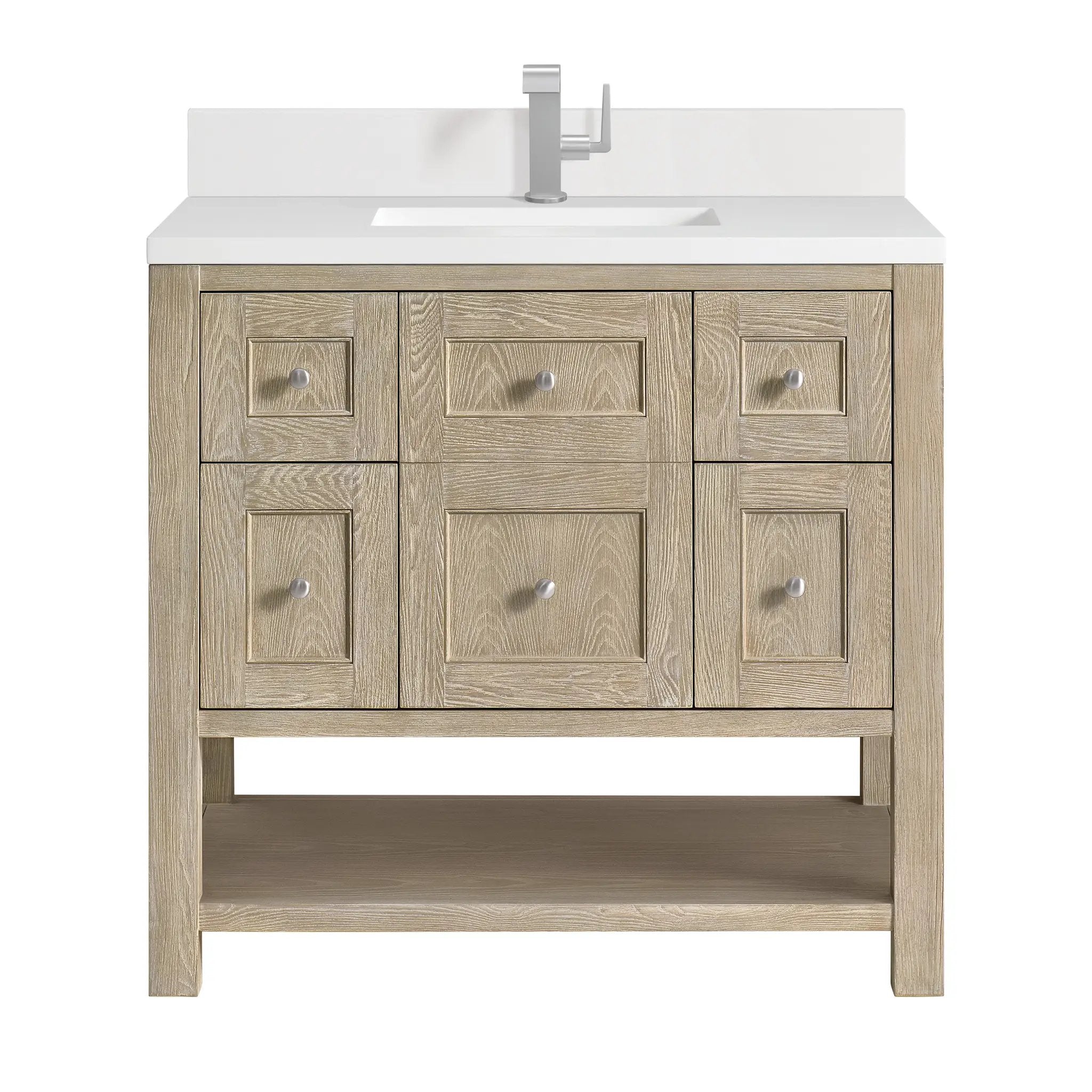 James Martin Breckenridge 36" Single Vanity Set - Whitewashed Oak by James Martin Vanities