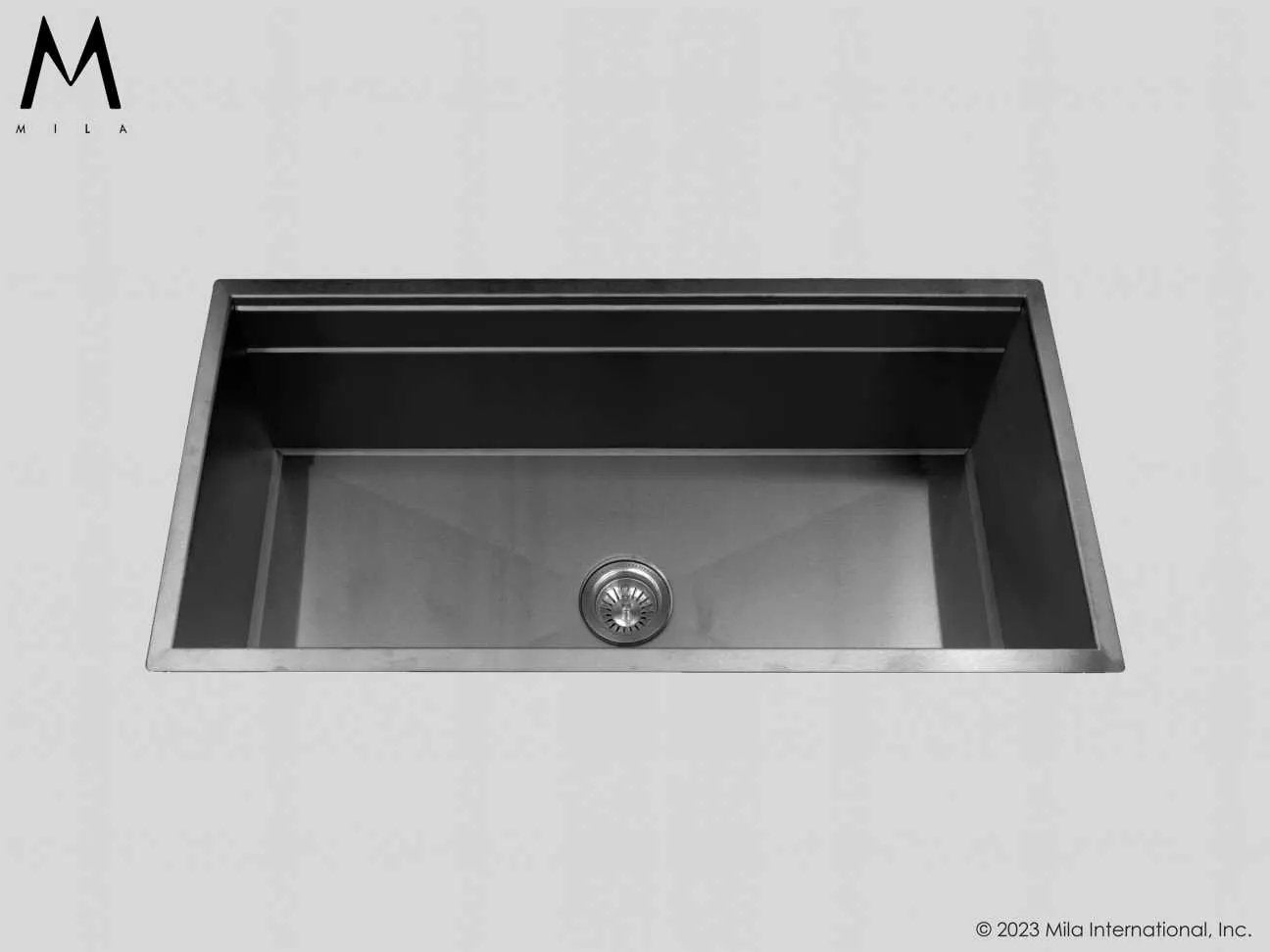 MILA WORKSTATION Single Bowl Flush-Mount 33 x 18.5 Kitchen Sink by Mila International