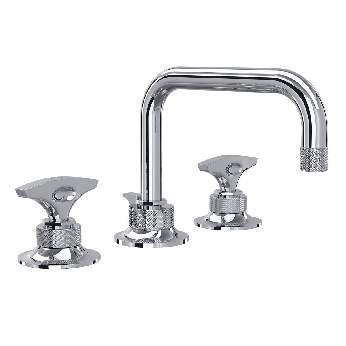 polished chrome bathroom faucet
