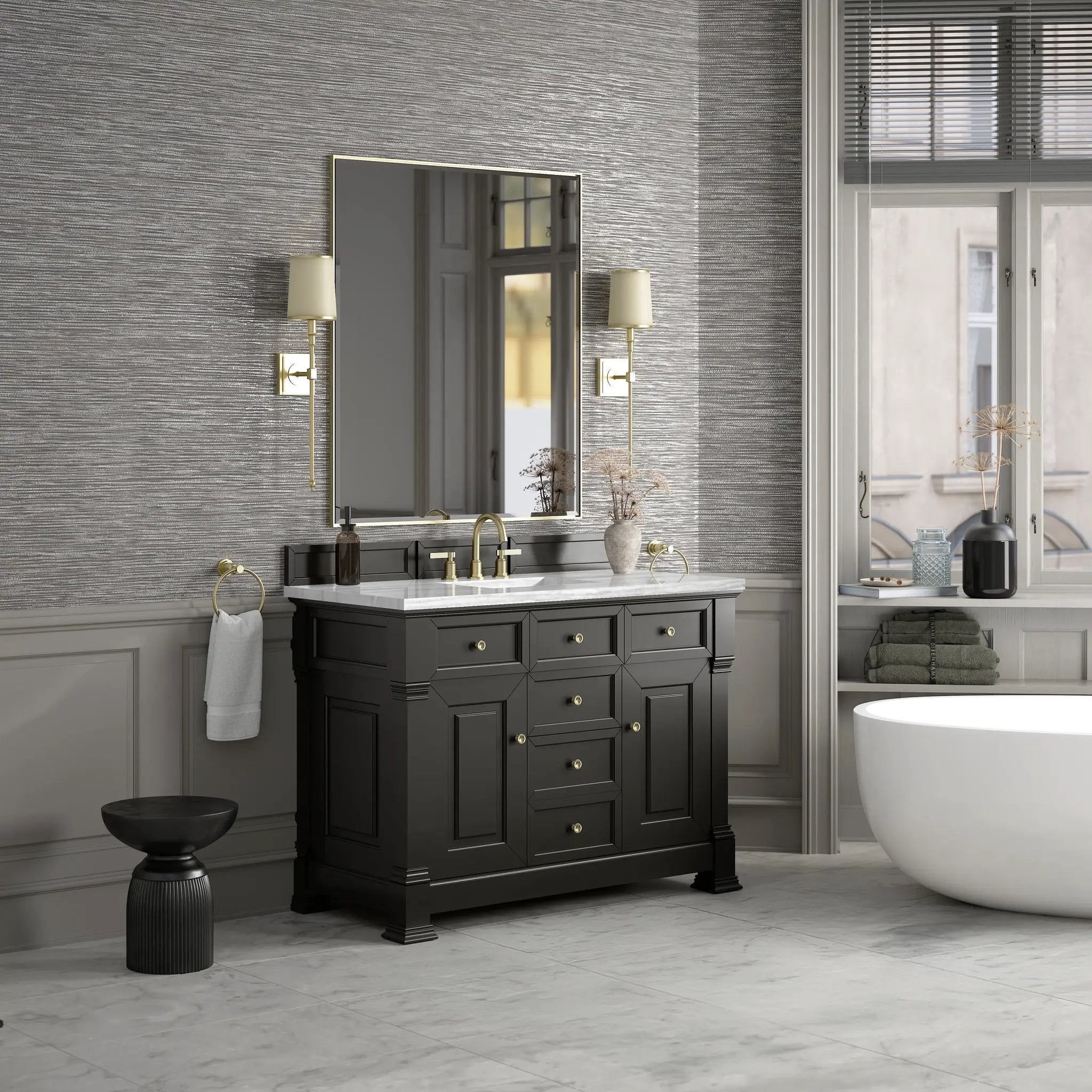 black onyx vanity