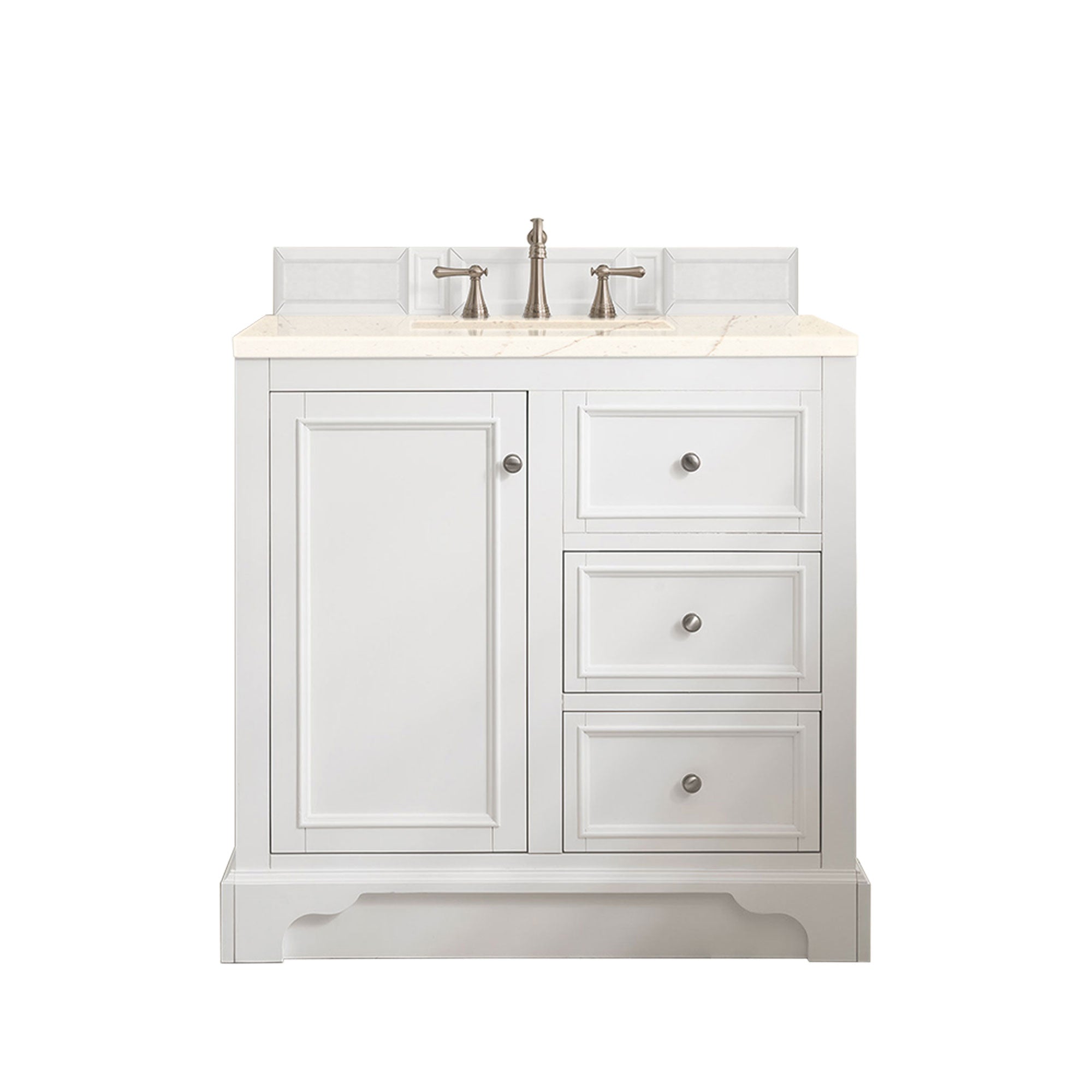 James Martin Vanities De Soto 36" Single Vanity - Bright White