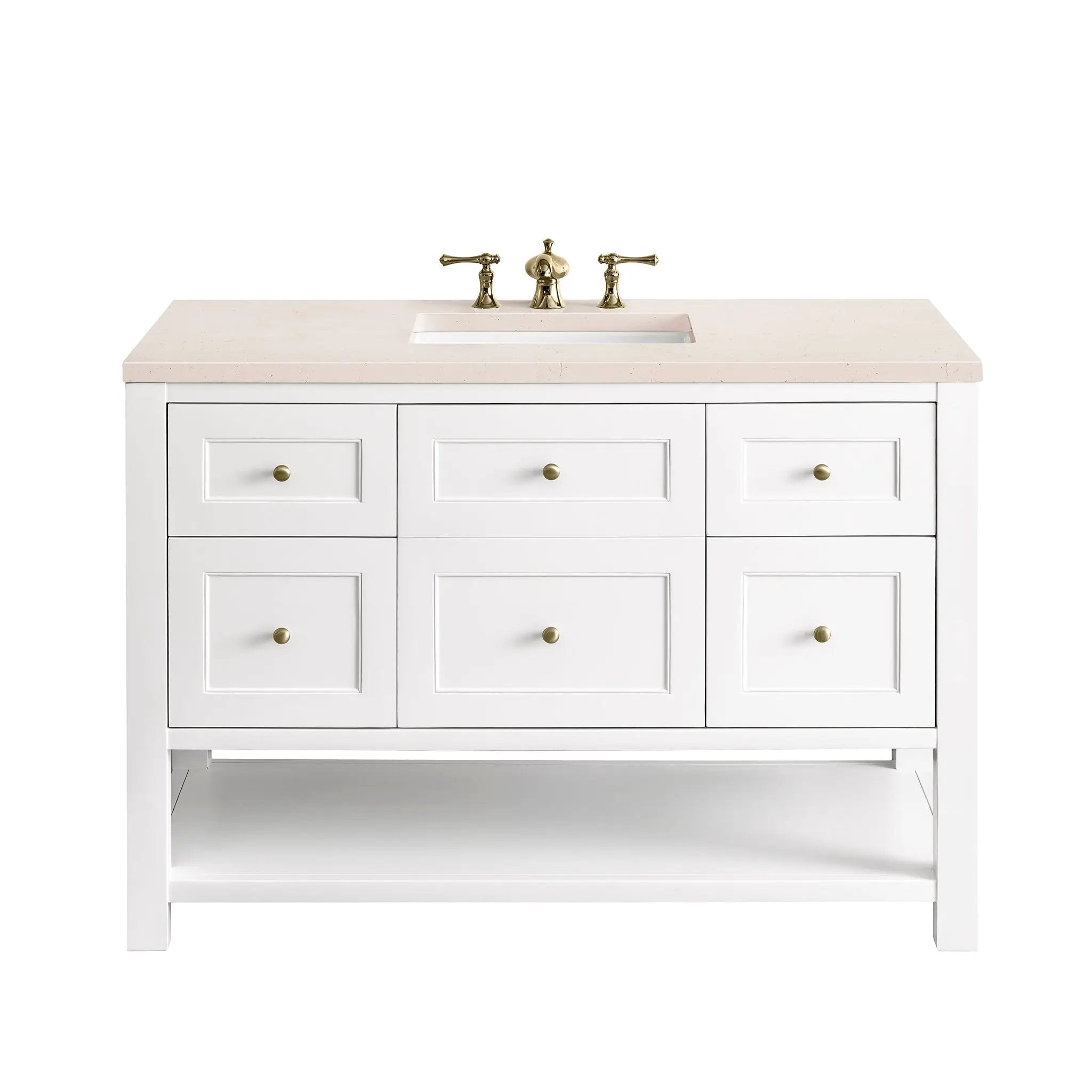 James Martin Breckenridge 48" Single Vanity Set - Bright White by James Martin Vanities