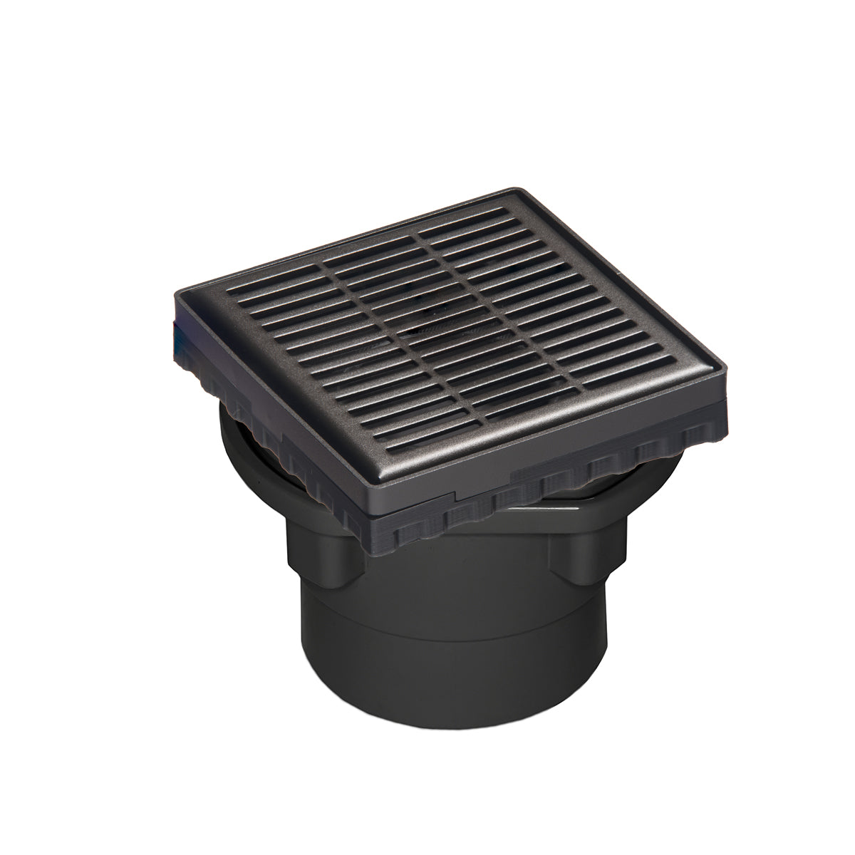 Infinity Drain 4" x 4" LND 4 Slotted Pattern Complete Kit with ABS Drain Body, 2" Outlet
