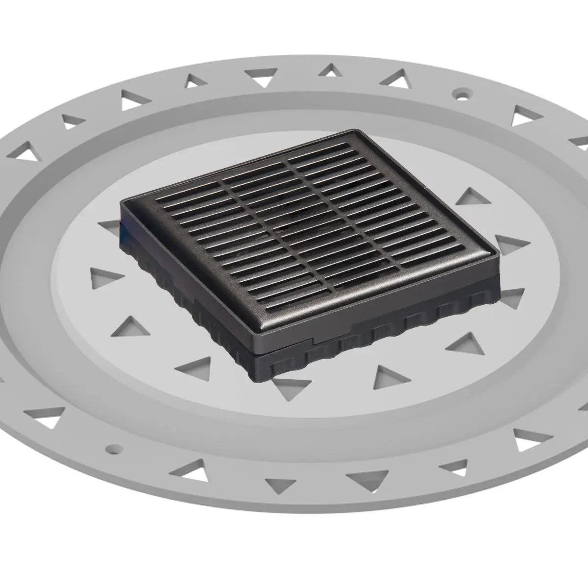 Infinity Drain 4" x 4" LND 4 Slotted Pattern Complete Kit with PVC Bonded Flange, 2", 3" and 4" Outlet by Infinity Drain