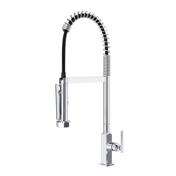 polished chrome kitchen faucet