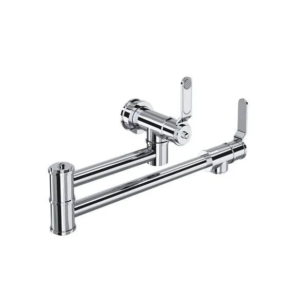 polished chrome pot filler