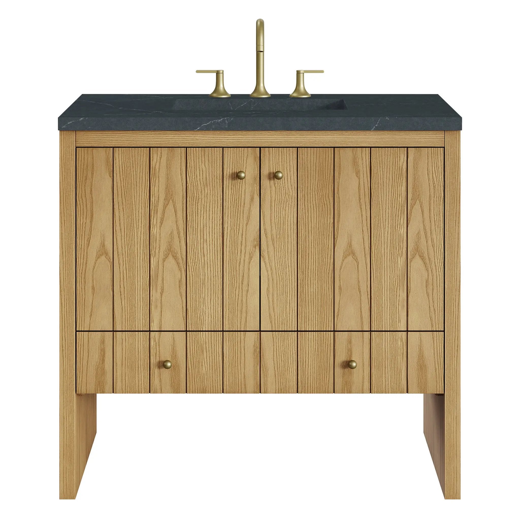 James Martin Hudson 36" Single Vanity Set - Light Natural Oak by James Martin Vanities