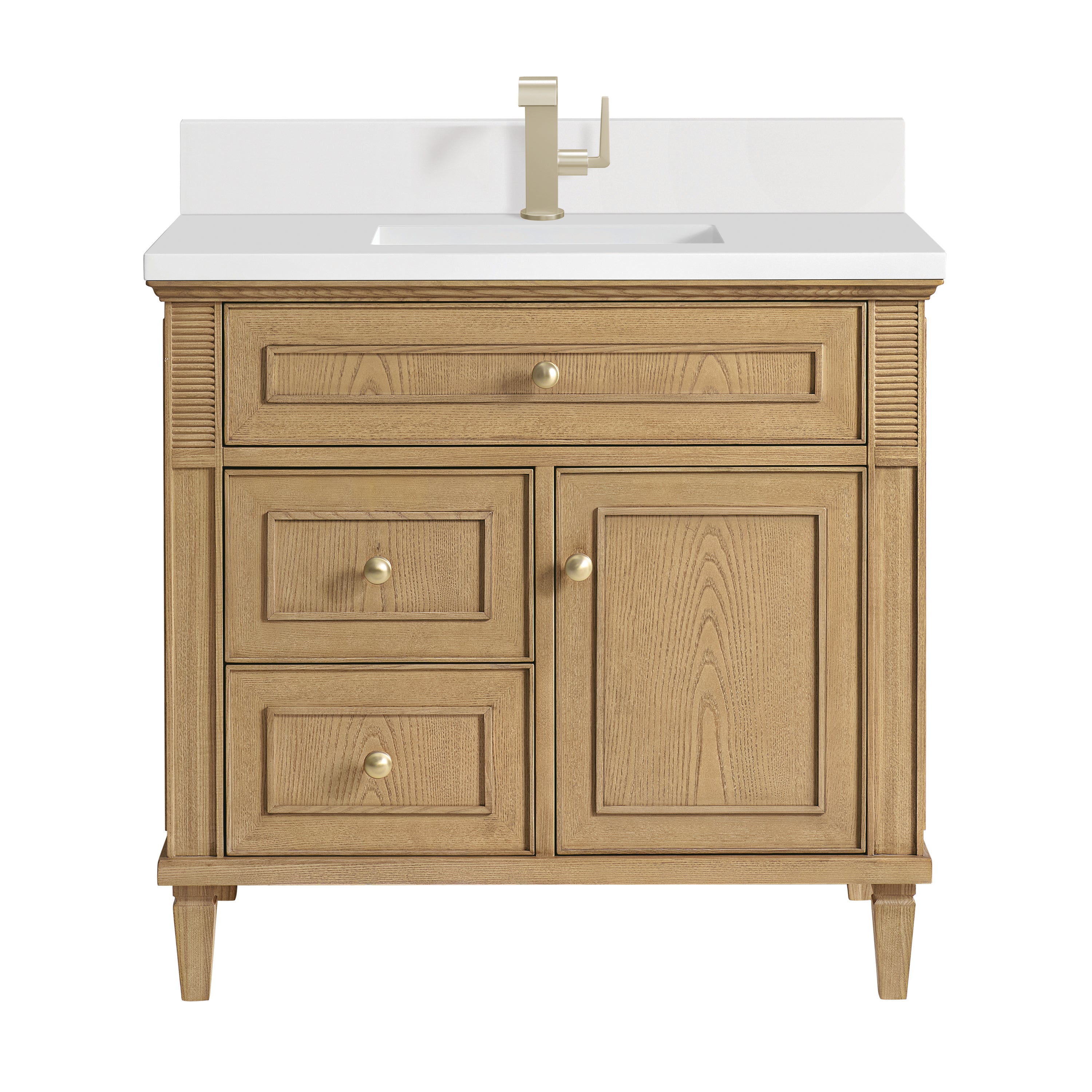 James Martin Vanities Lorelai 36" Single Vanity - Light Natural Oak
