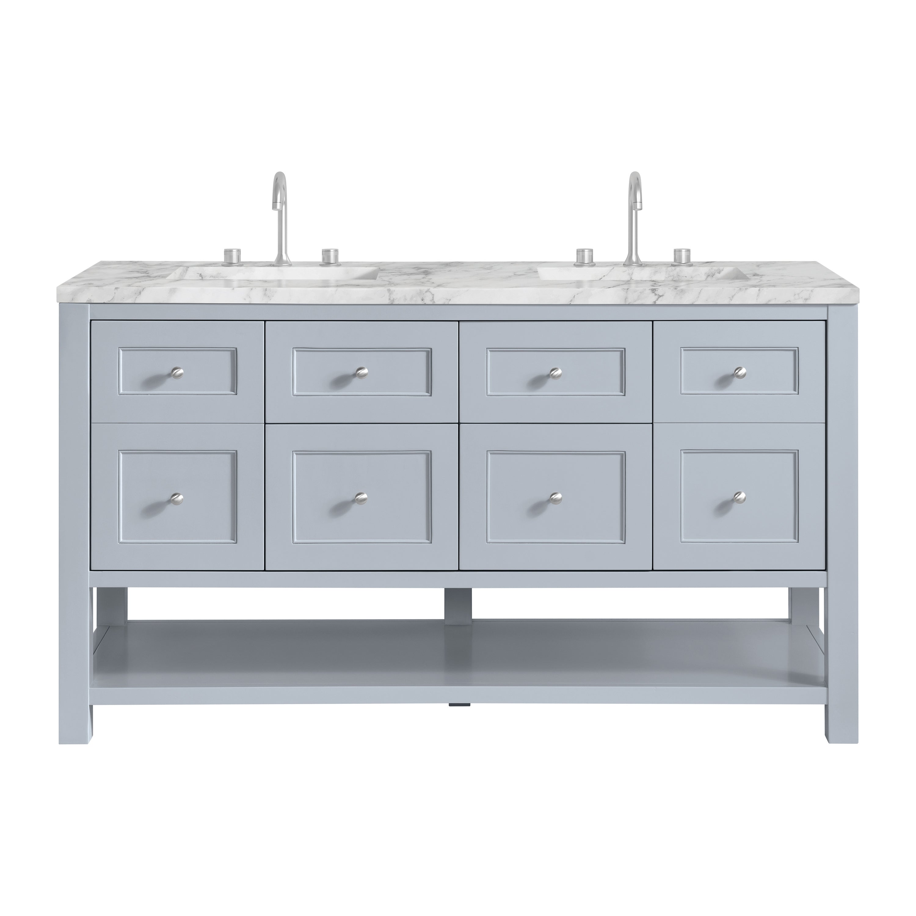 James Martin Vanities Breckenridge 60" Double Vanity - Serenity Blue