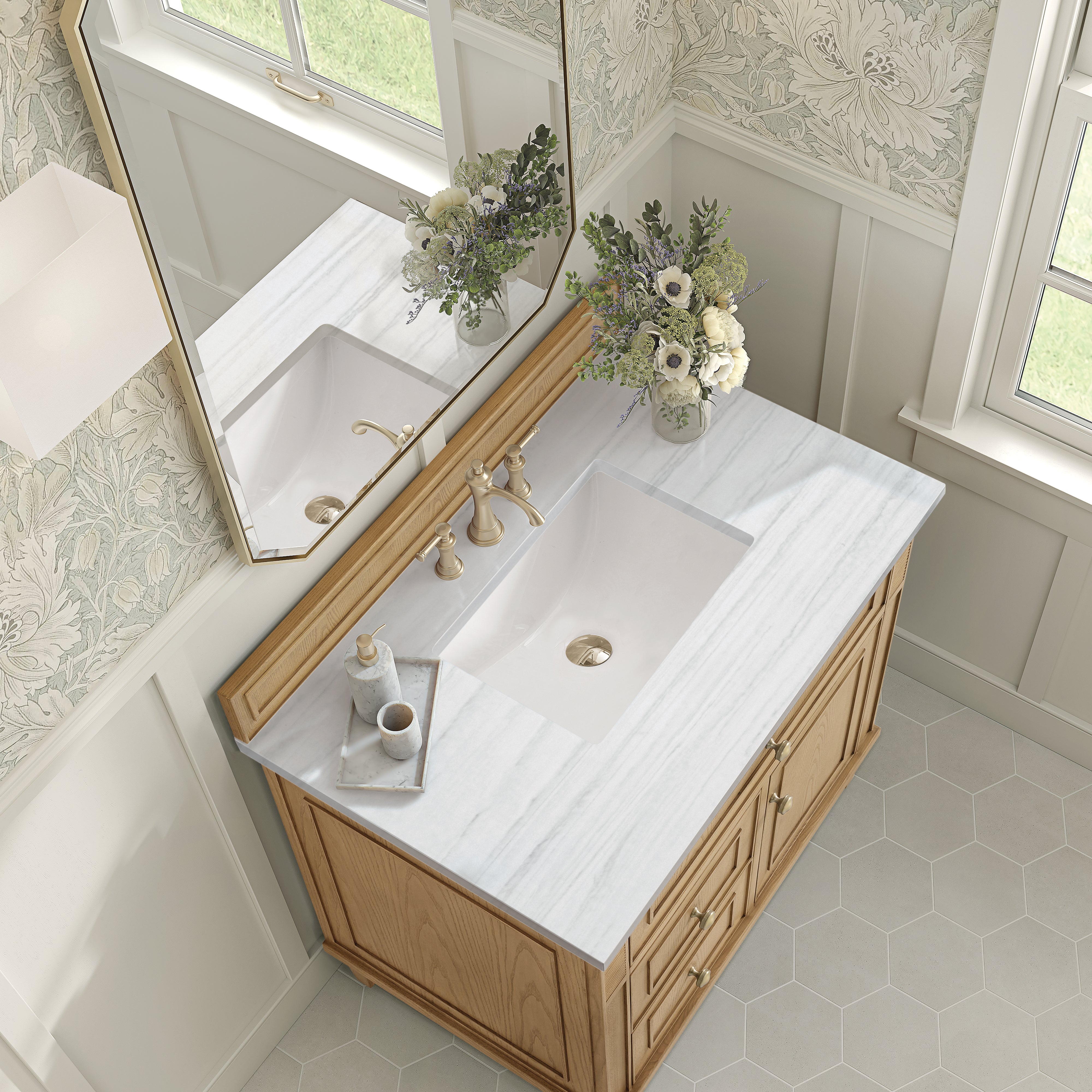 arctic fall solid surface top vanity