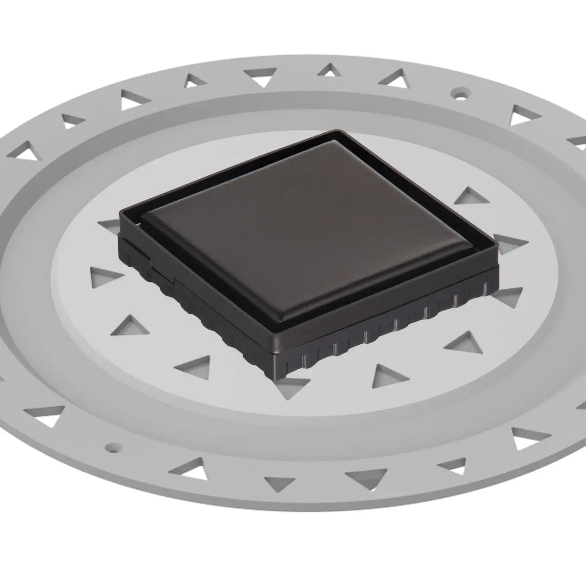 Infinity Drain 4" x 4" LSD 4 Solid Style Complete Kit with PVC Bonded Flange, 2", 3" and 4" Outlet by Infinity Drain