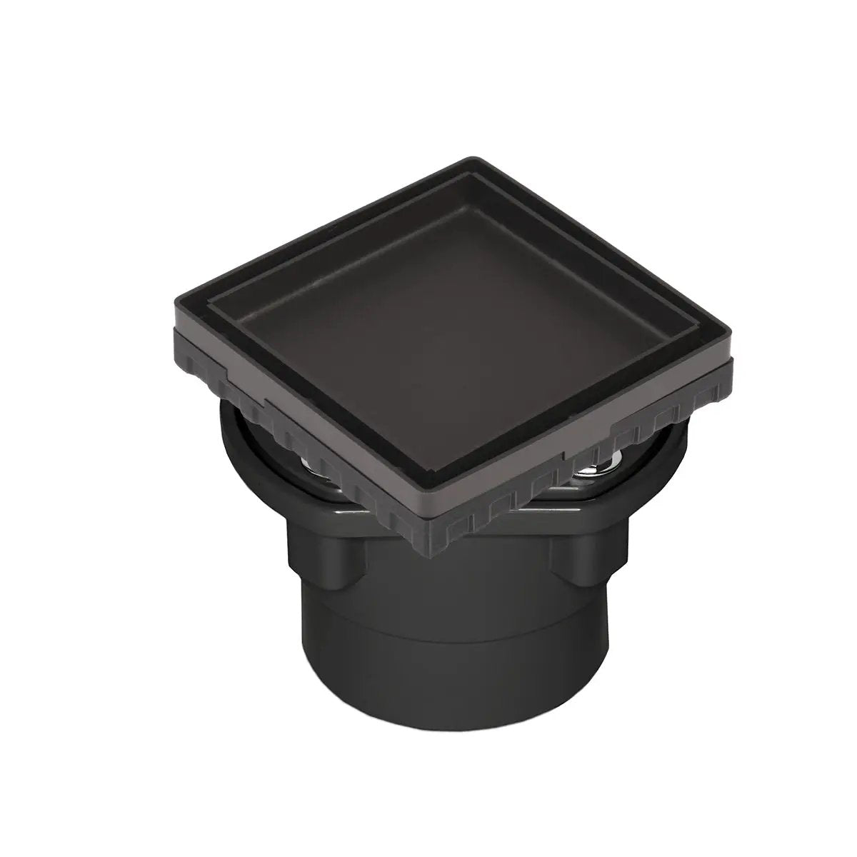 Infinity Drain 4" x 4" LTD 4 Tile Insert Complete Kit with ABS Drain Body, 2" Outlet by Infinity Drain