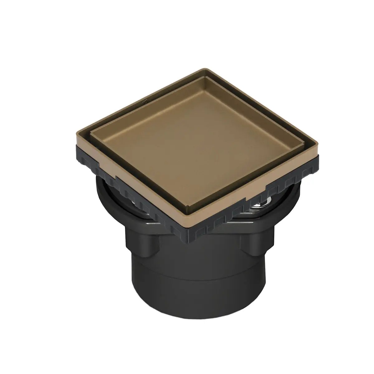 Infinity Drain 4" x 4" LTD 4 Tile Insert Complete Kit with ABS Drain Body, 2" Outlet by Infinity Drain