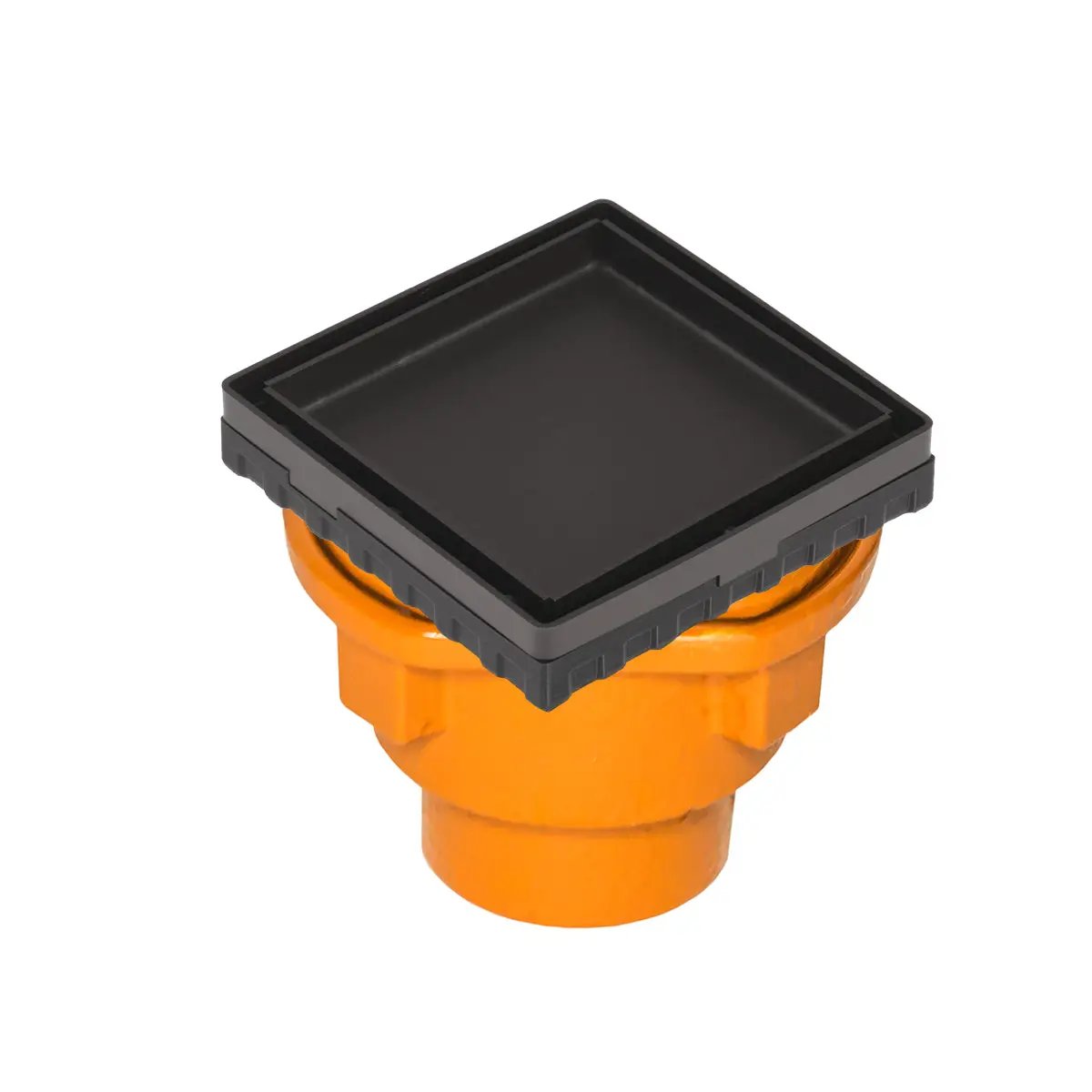 Infinity Drain 4" x 4" LTD 4 Tile Insert Complete Kit with Cast Iron Drain Body, 2" Outlet by Infinity Drain