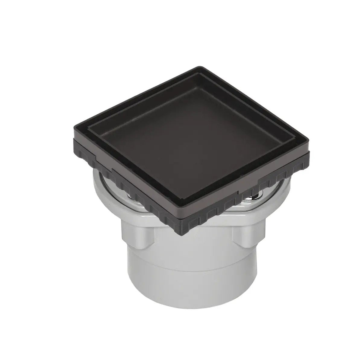 Infinity Drain 4" x 4" LTD 4 Tile Insert Complete Kit with PVC Drain Body, 2" Outlet by Infinity Drain