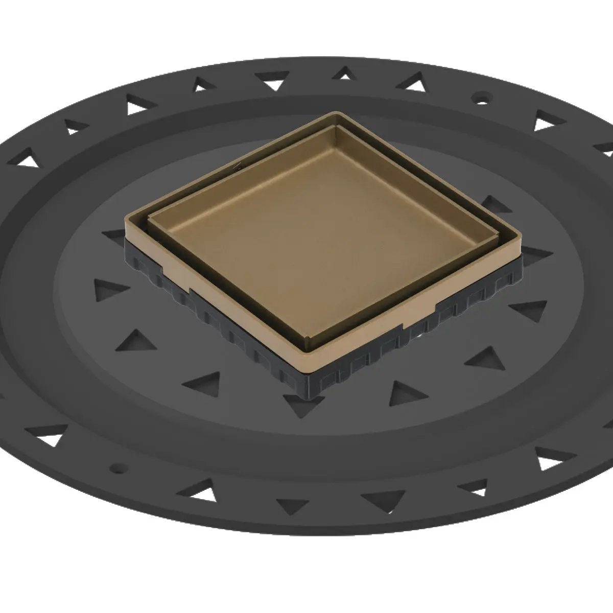 Infinity Drain 4" x 4" LTD 4 Tile Insert Complete Kit with ABS Bonded Flange, 2", 3" and 4" Outlet by Infinity Drain