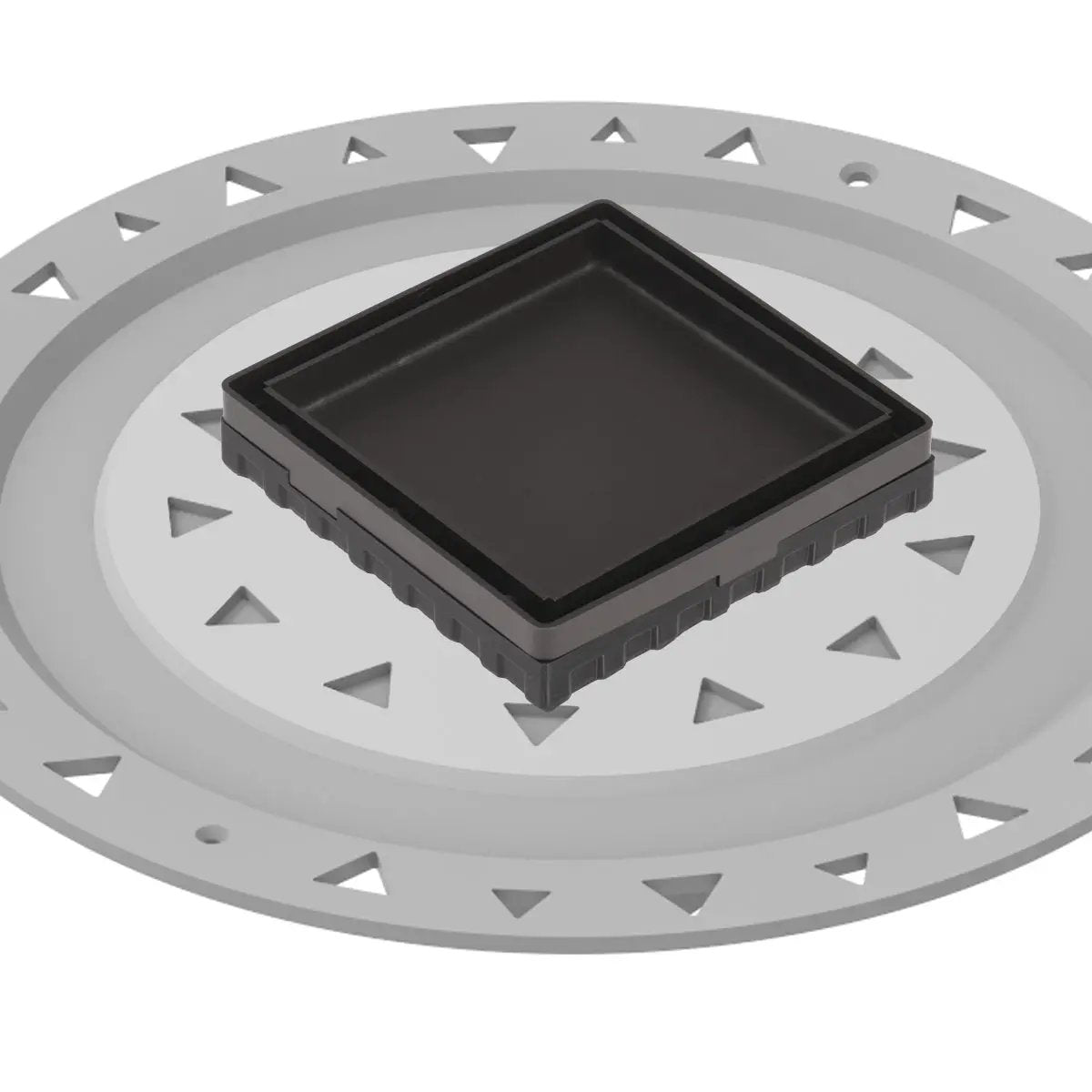 Infinity Drain 4" x 4" LTD 4 Tile Insert Complete Kit with PVC Bonded Flange, 2", 3" and 4" Outlet by Infinity Drain