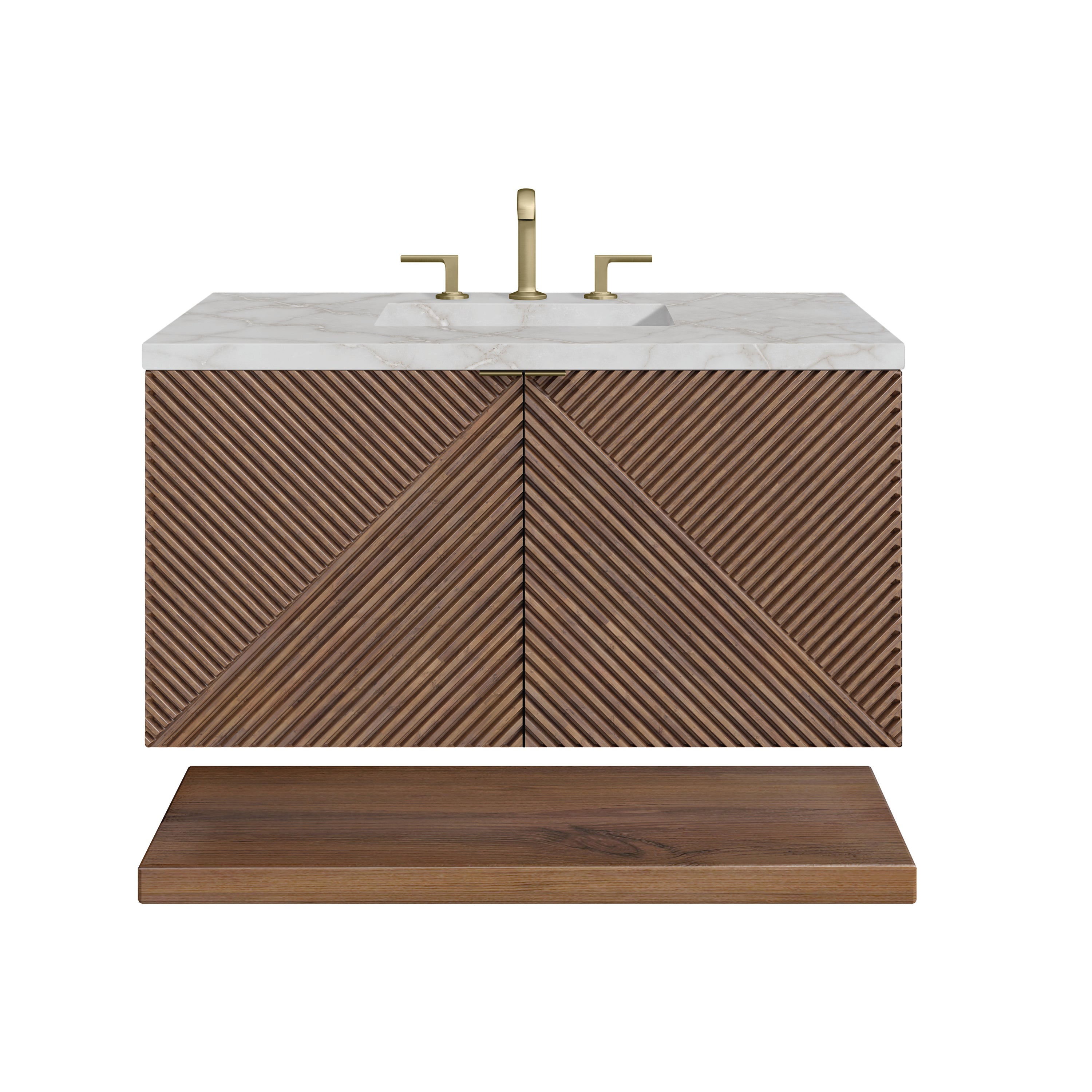 James Martin Vanities Marcello 36" Single Vanity - Chestnut