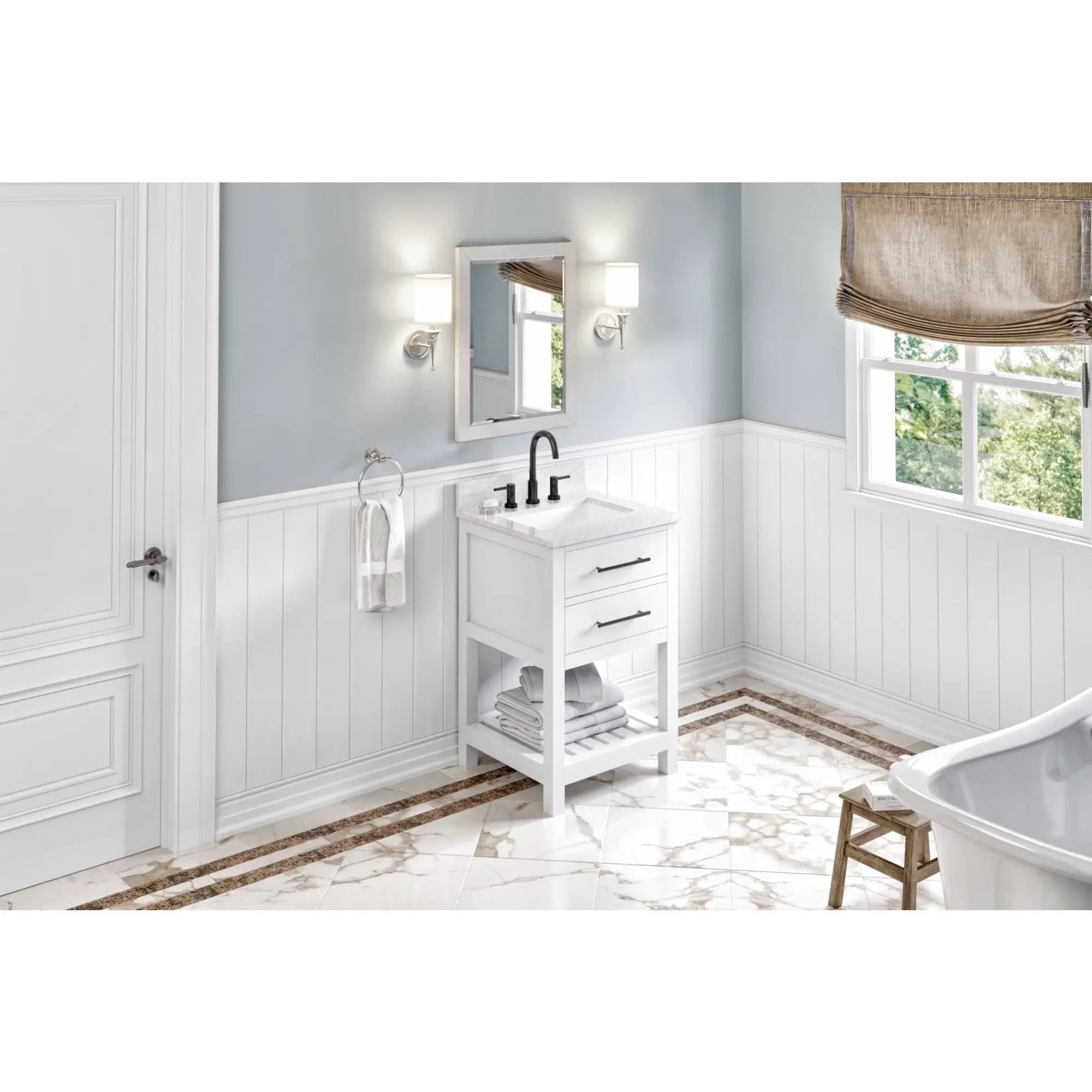 Jeffrey Alexander Cade 22" W x 1" D x 28" H Mirror by Jeffrey Alexander
