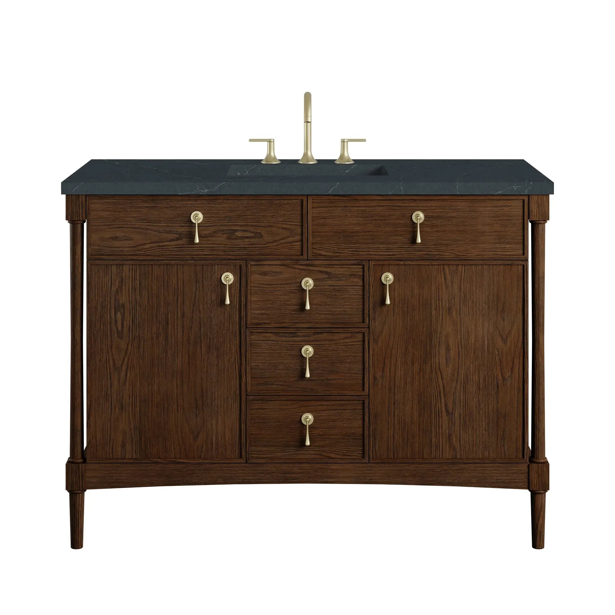 James Martin Kinnsden 48" Single Vanity Set - Sable Oak by James Martin Vanities