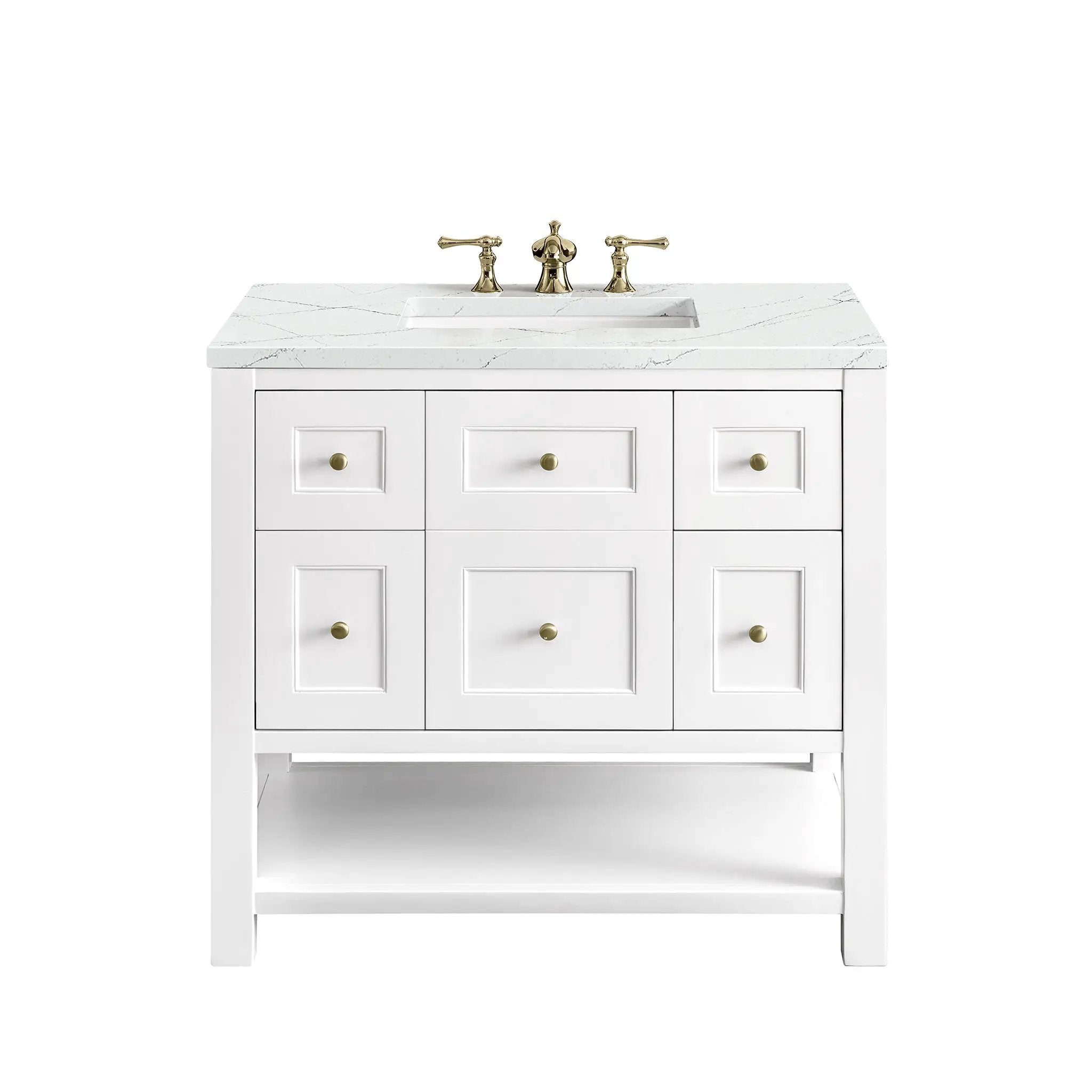 James Martin Breckenridge 36" Single Vanity Set - Bright White by James Martin Vanities