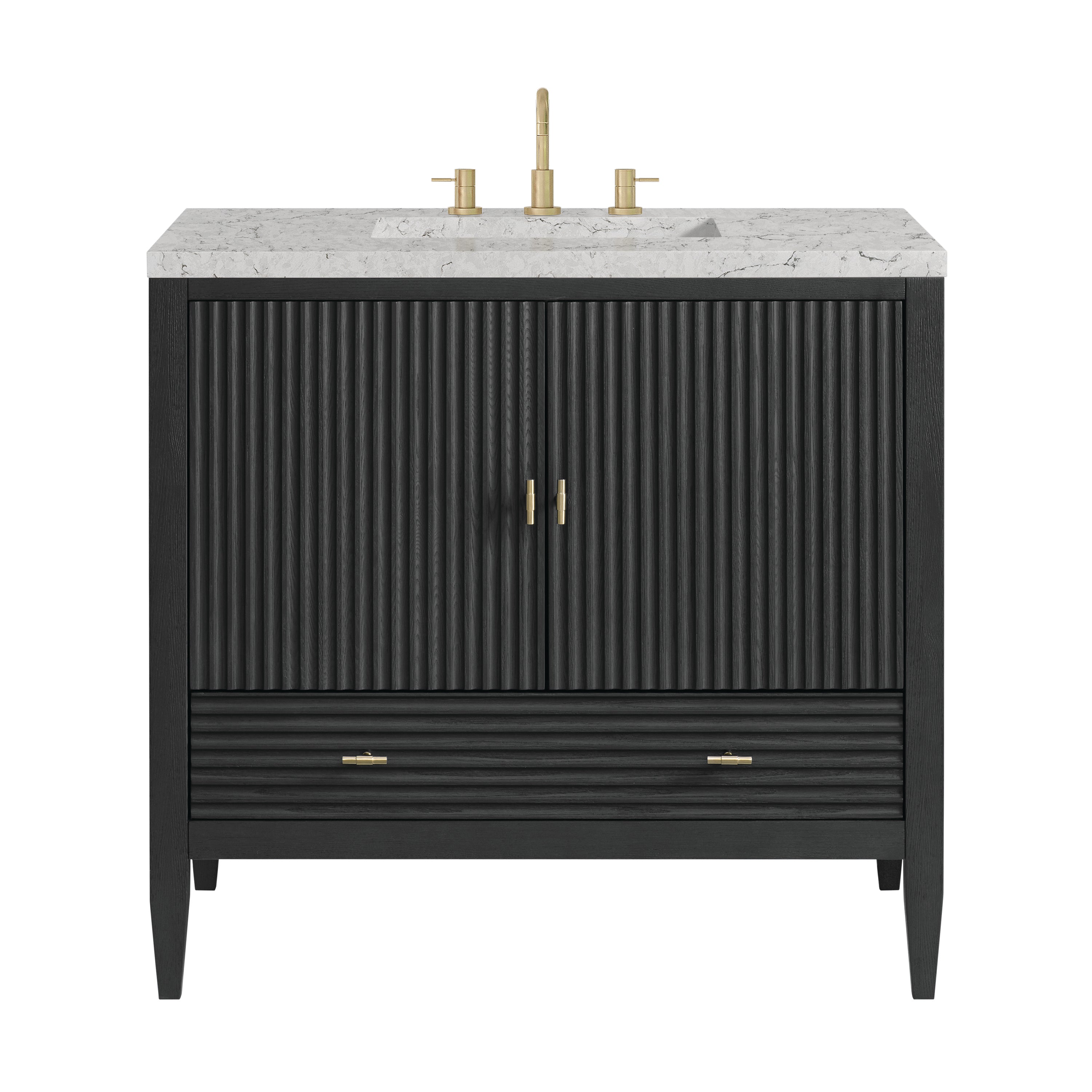 James Martin Vanities Myrrin 36" Vanity - Carbon Oak