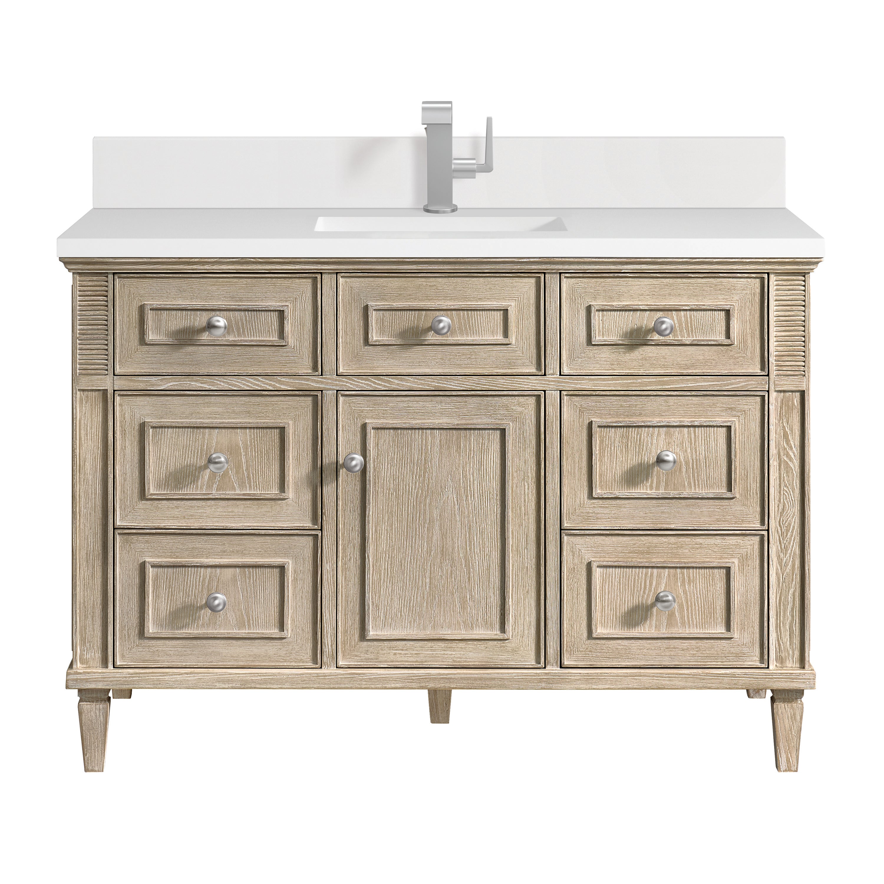 James Martin Vanities Lorelai 48" Single Vanity - Whitewashed Oak