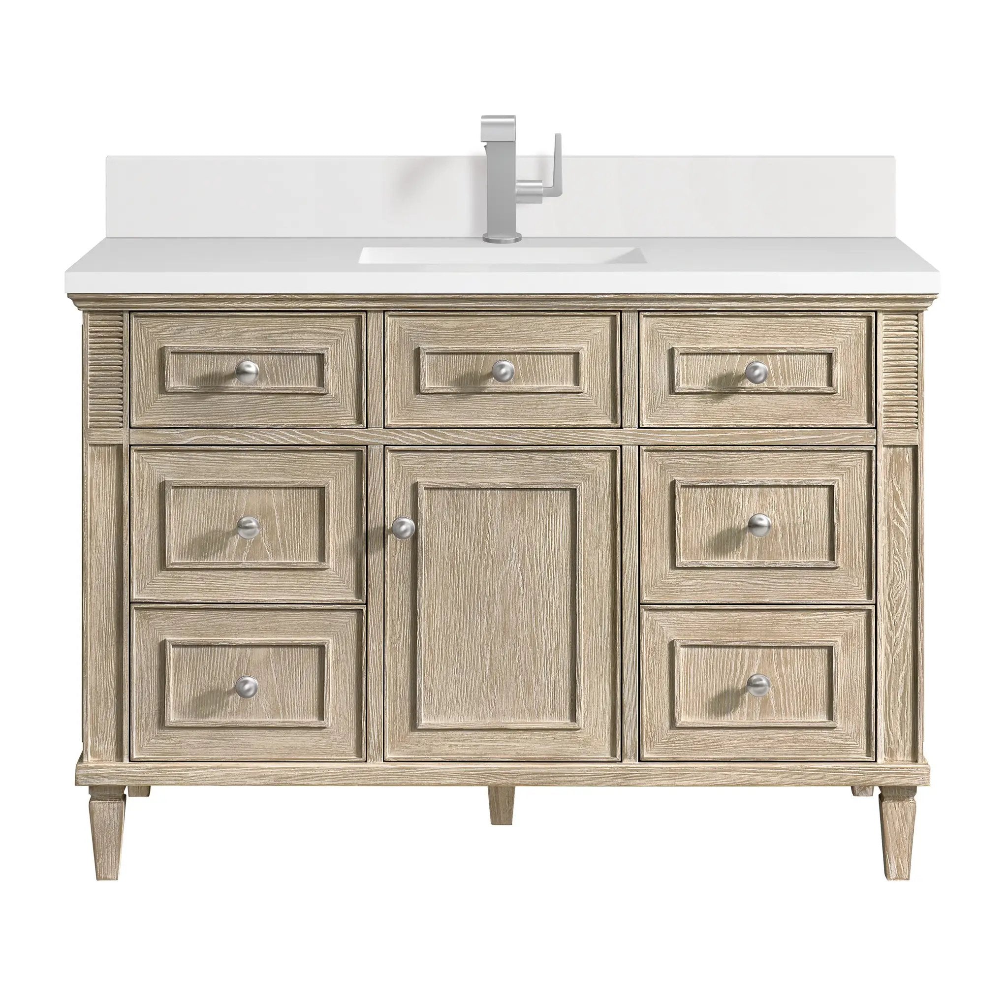 James Martin Lorelai 48" Single Vanity Set - Whitewashed Oak by James Martin Vanities