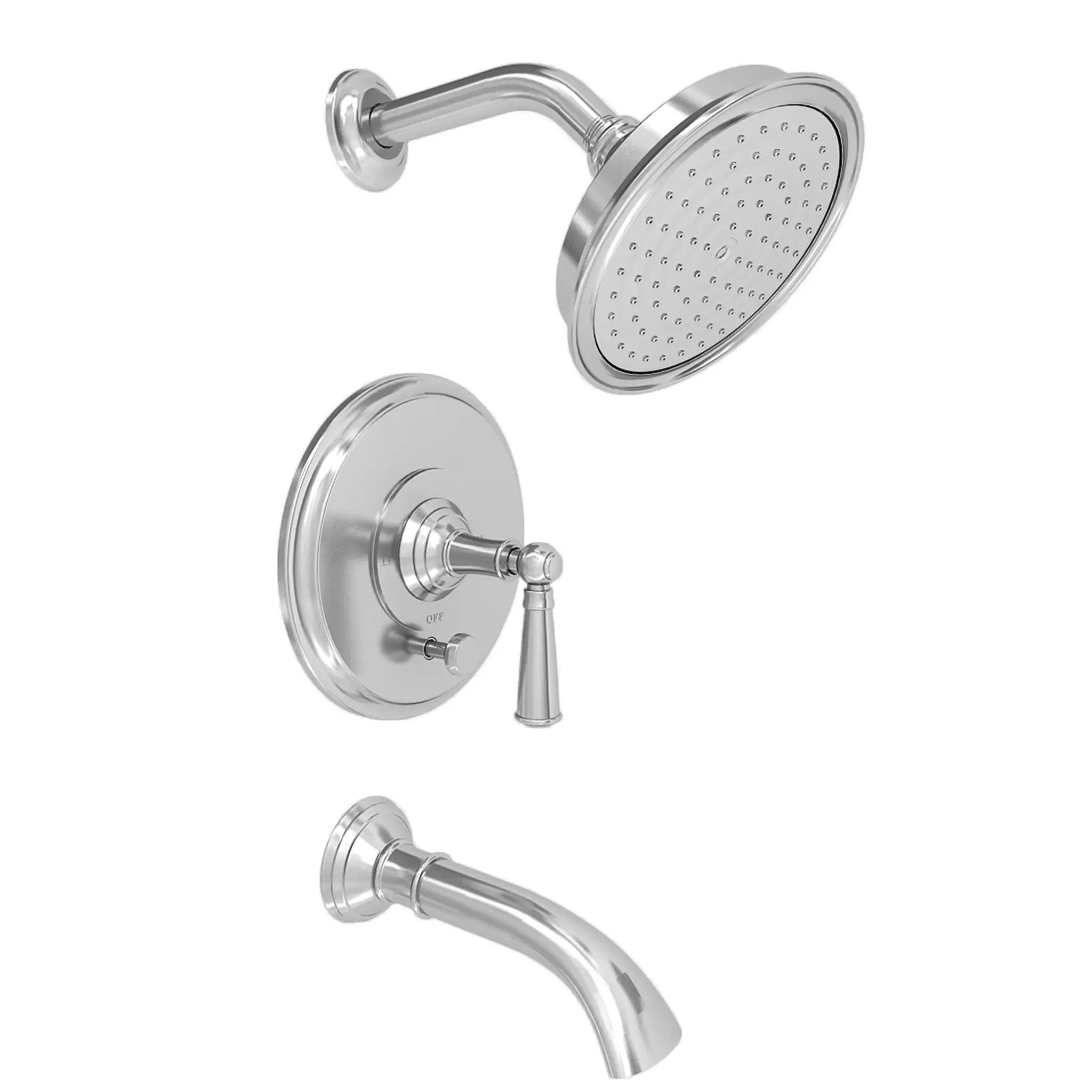 polished chrome shower trim set