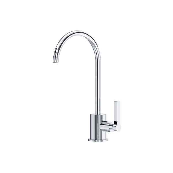 polished chrome kitchen faucet