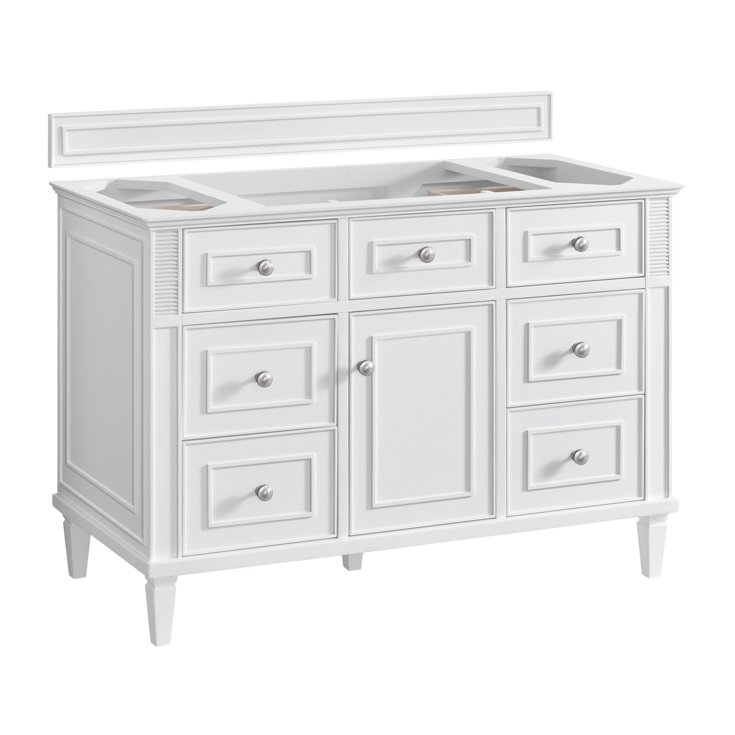 James Martin Vanities Lorelai 48" Single Vanity - Bright White