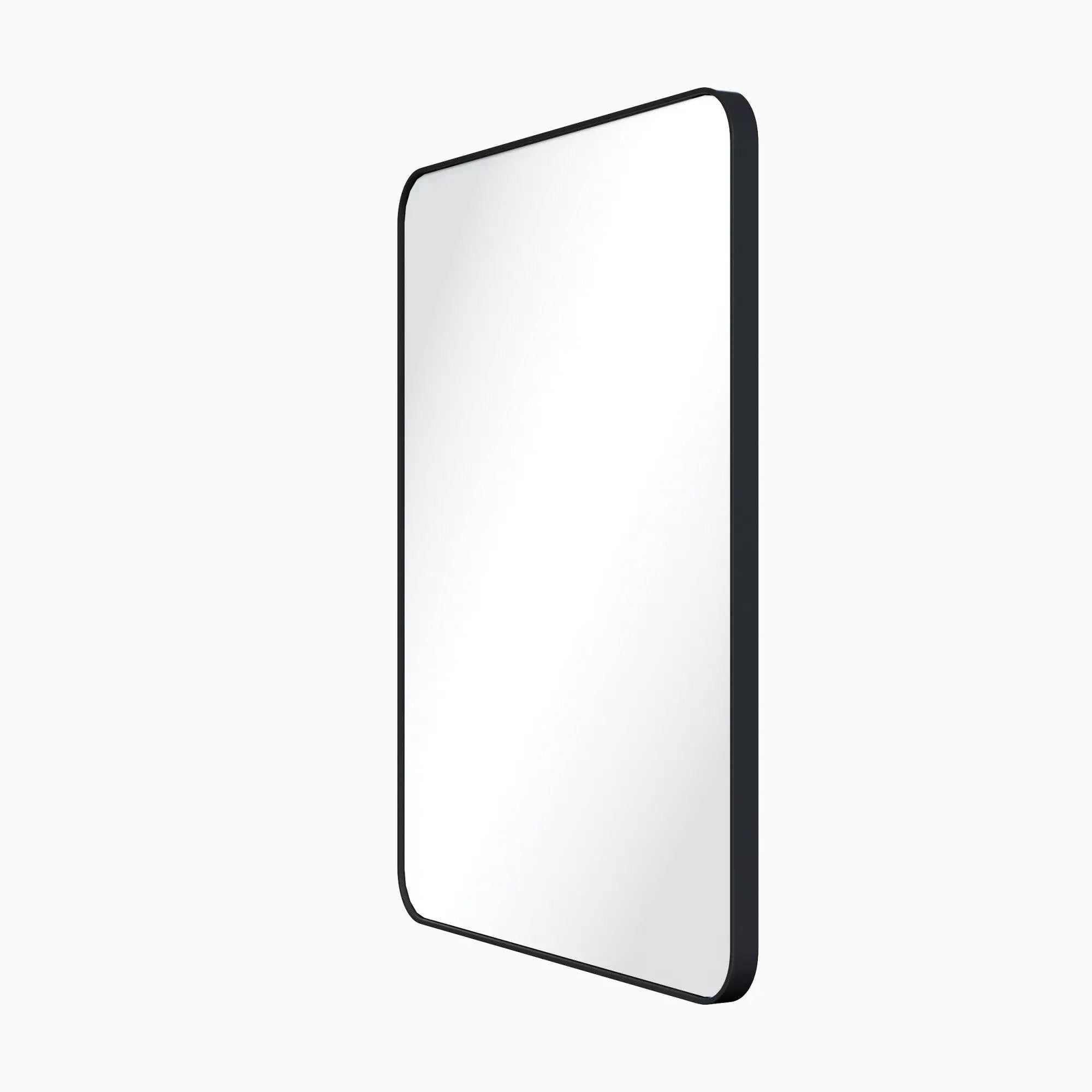 Jeffrey Alexander 24" W x 1" D x 30" H Rounded Rectangle Metal Frame Mirror by Jeffrey Alexander