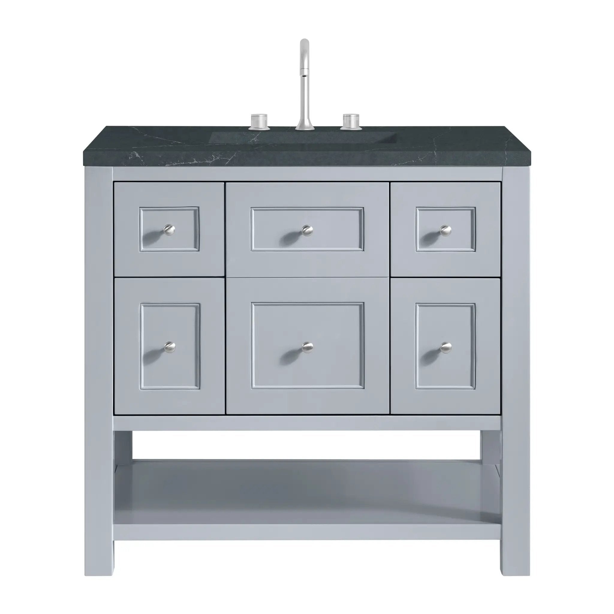 James Martin Breckenridge 36" Single Vanity Set - Serenity Blue by James Martin Vanities