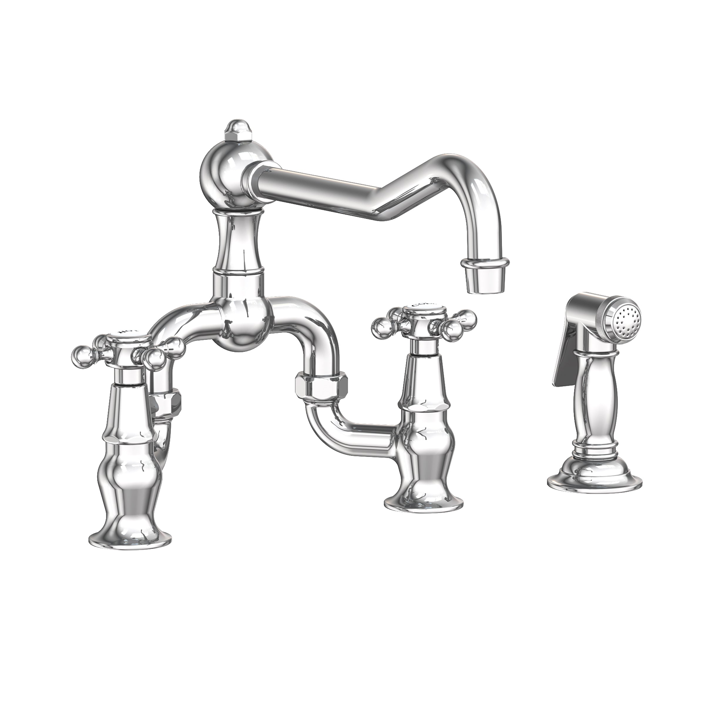 Polished Chrome Bridge Faucet