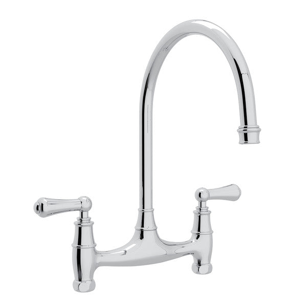 polished chrome kitchen faucet