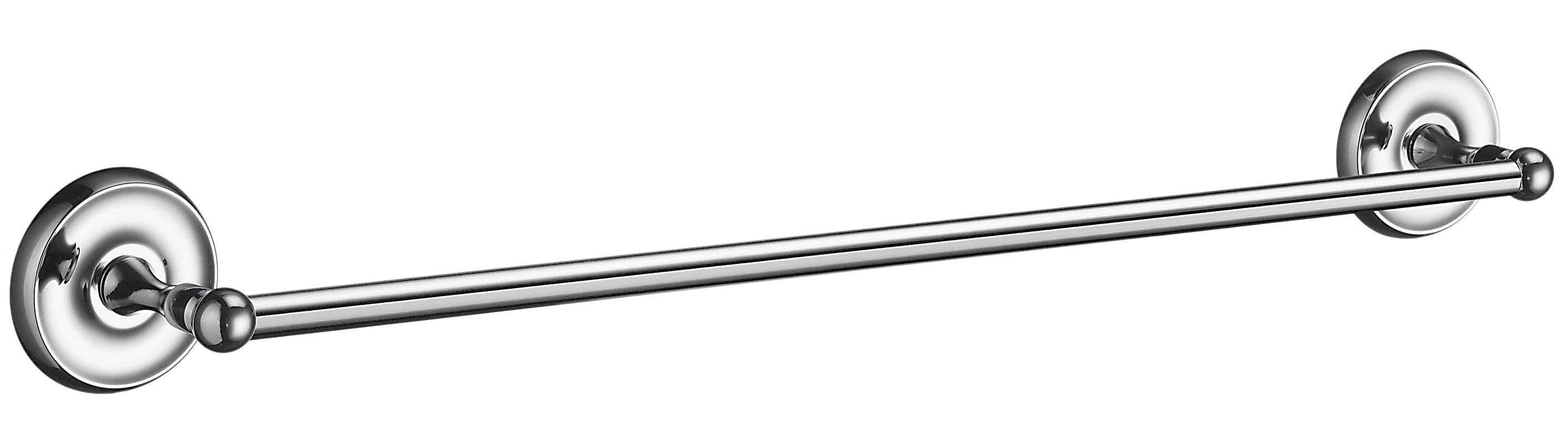 polished chrome towel rail