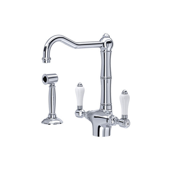 polished chrome kitchen faucet