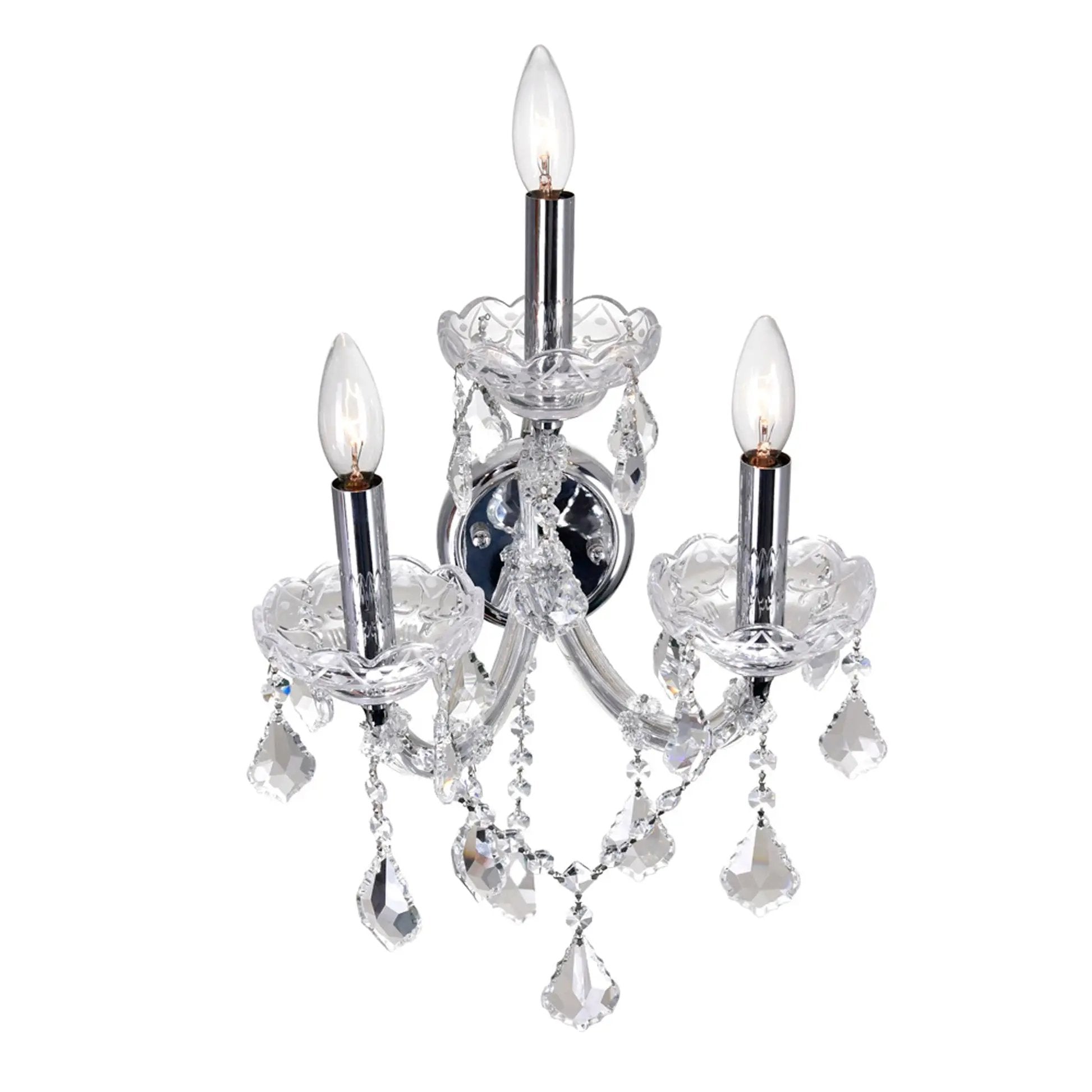 chrome wall sconce