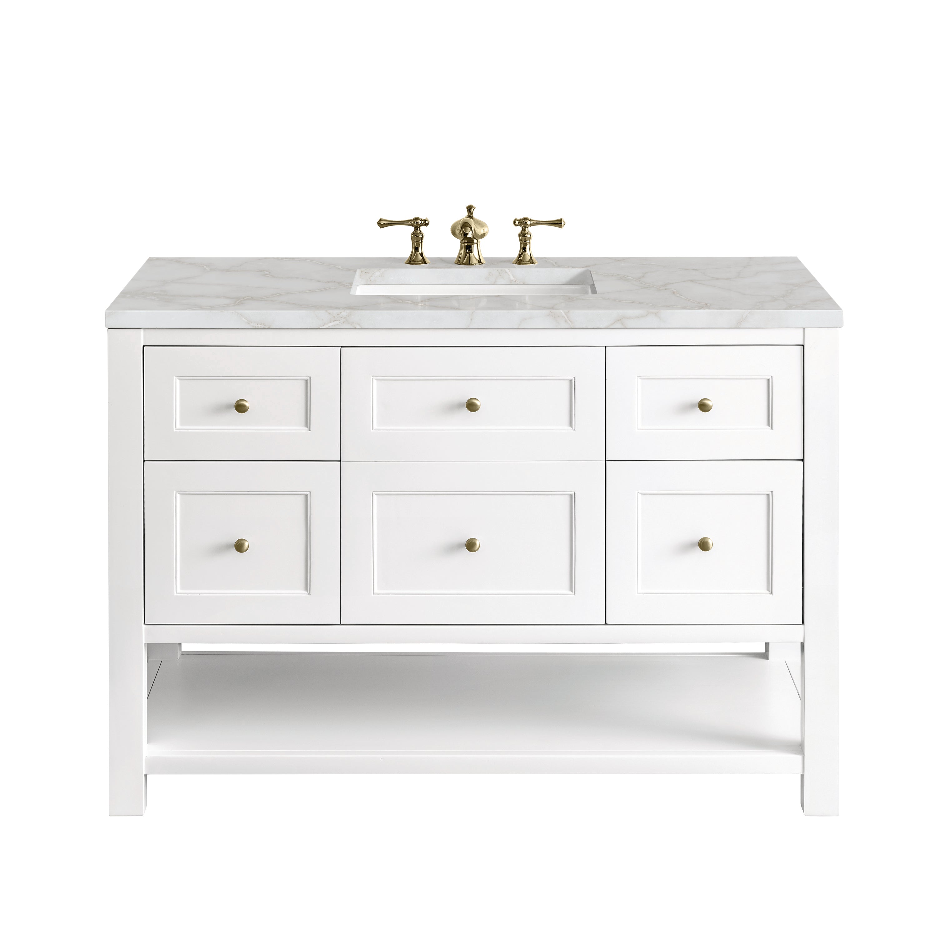 James Martin Vanities Breckenridge 48" Single Vanity - Bright White