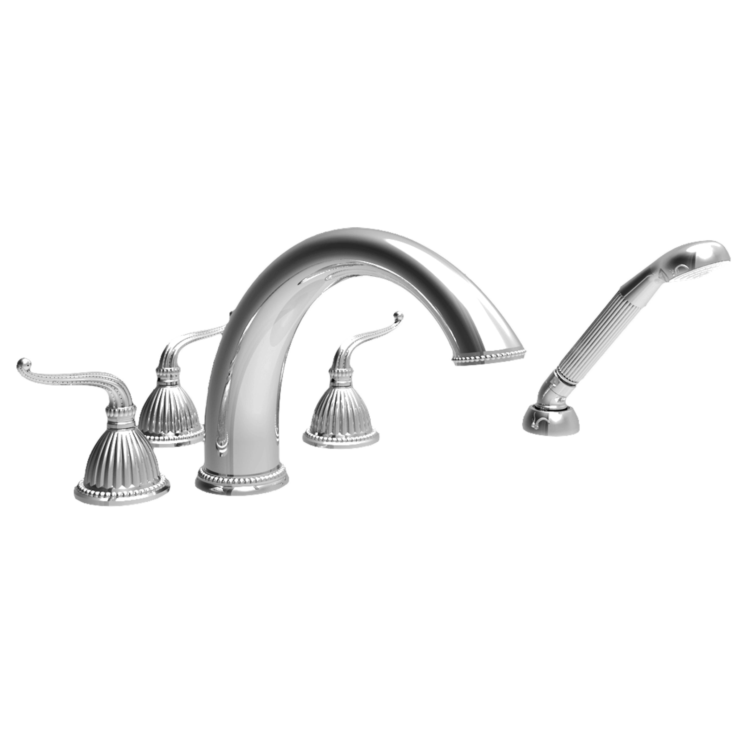 polished chrome tub faucet