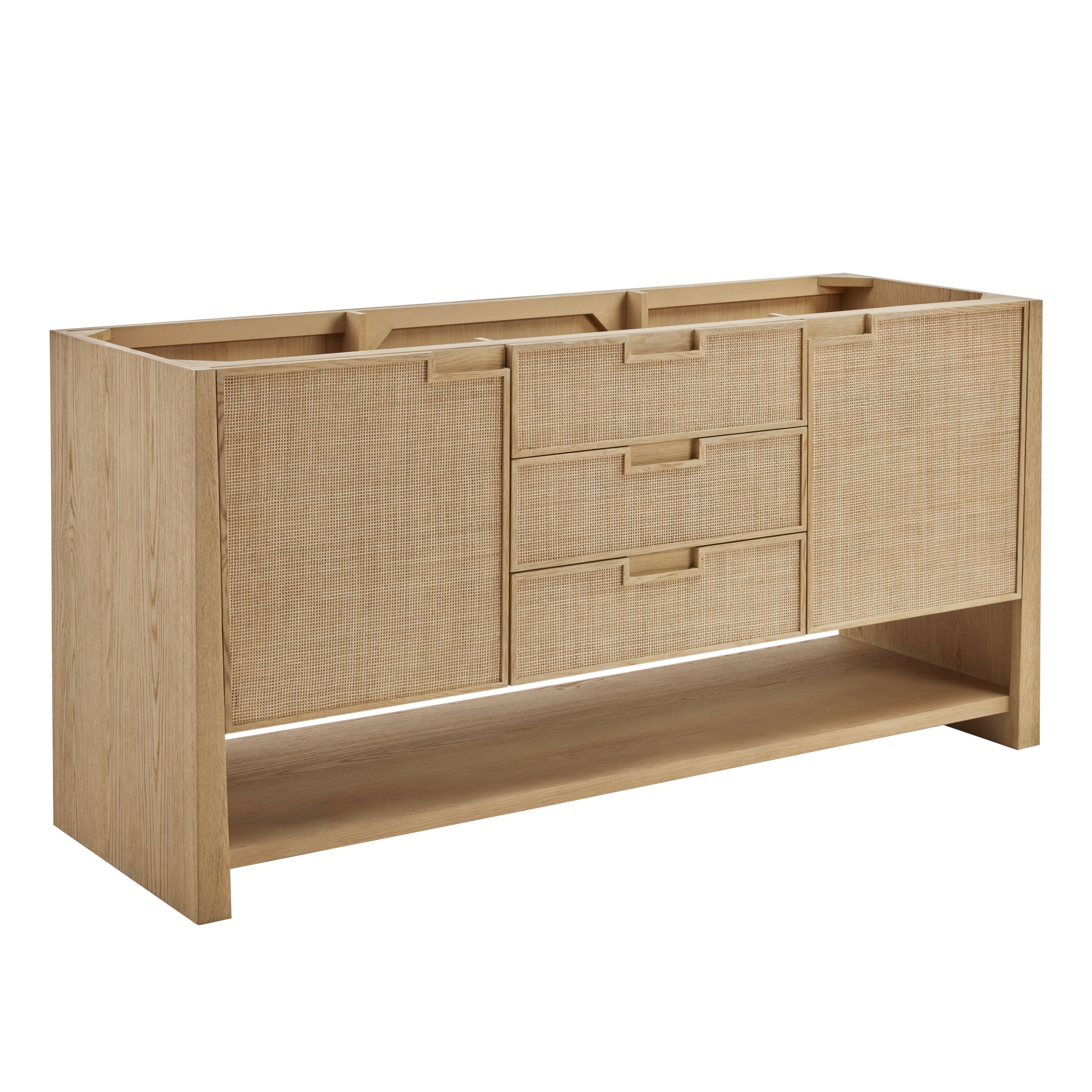 James Martin Solene 72" Double Vanity Set - Seaside Oak